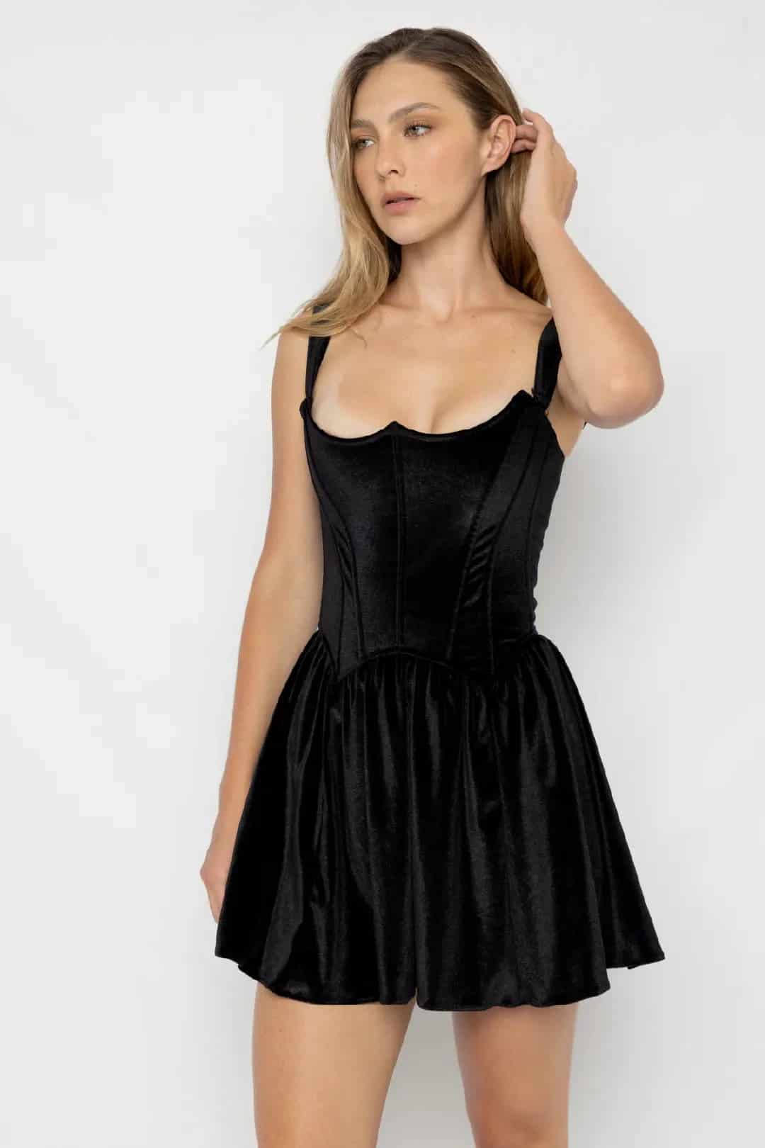 VESTIDO SUZETTE NEGRO - miniatura 2
