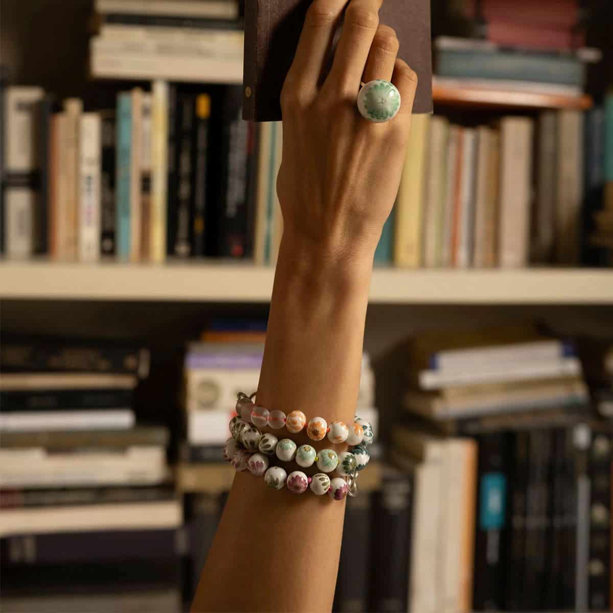 PULSERA MINI ESFERAS AZUL COBALTO - miniatura 2