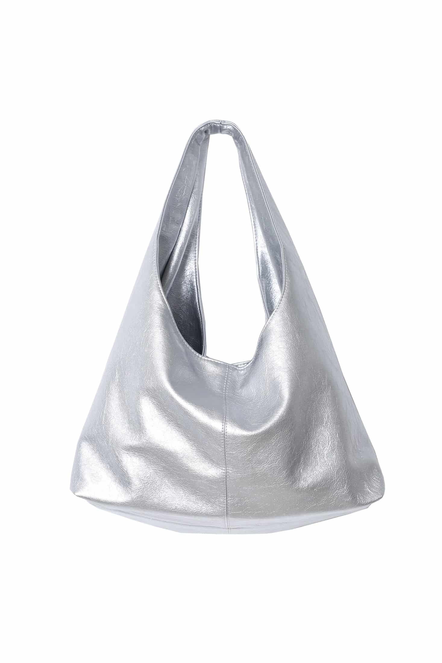 METALLIC LEATHER BAG - miniatura 1