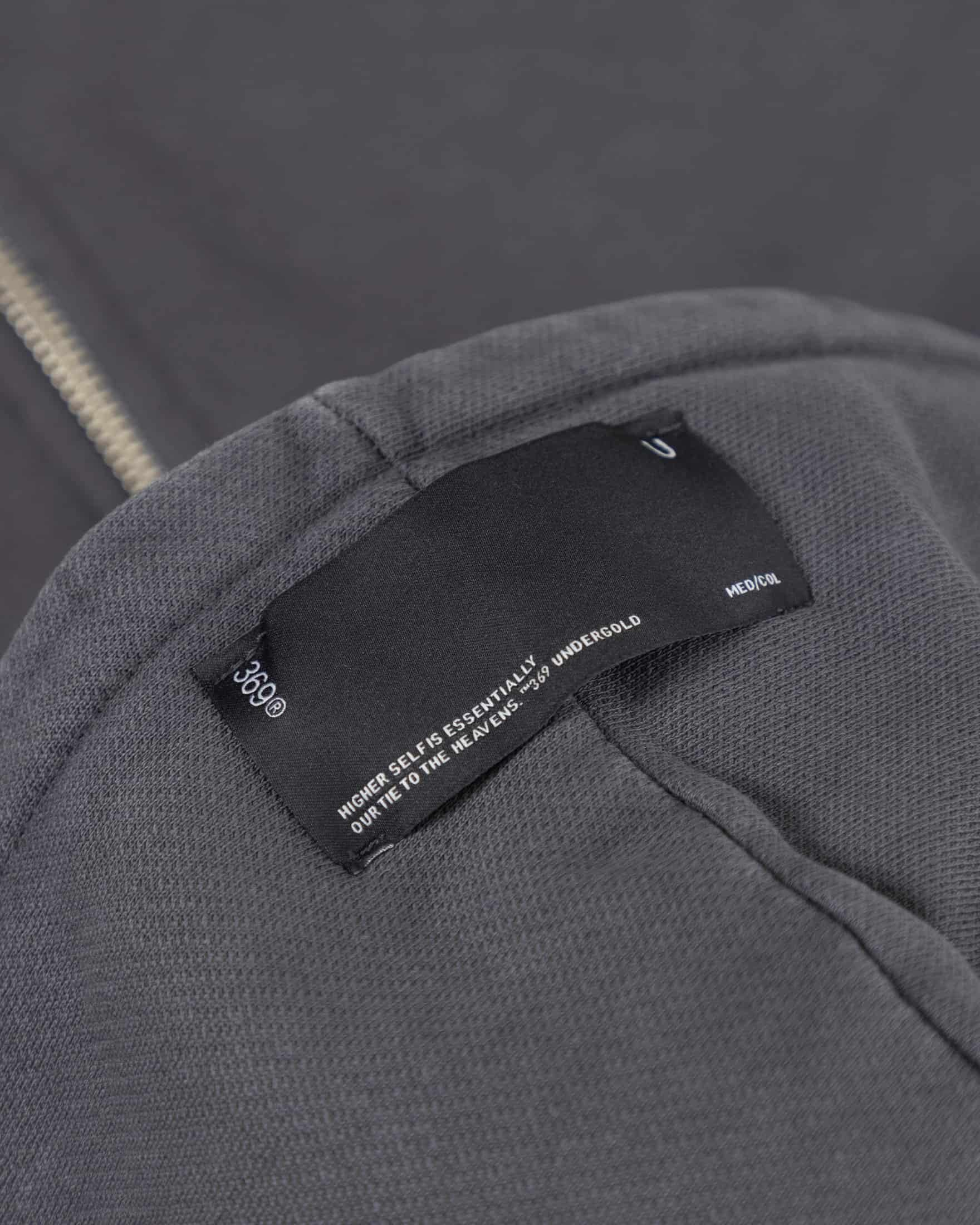 Line Basic Slim Fit Zip Up Cropped Hoodie Dark Gray - miniatura 6