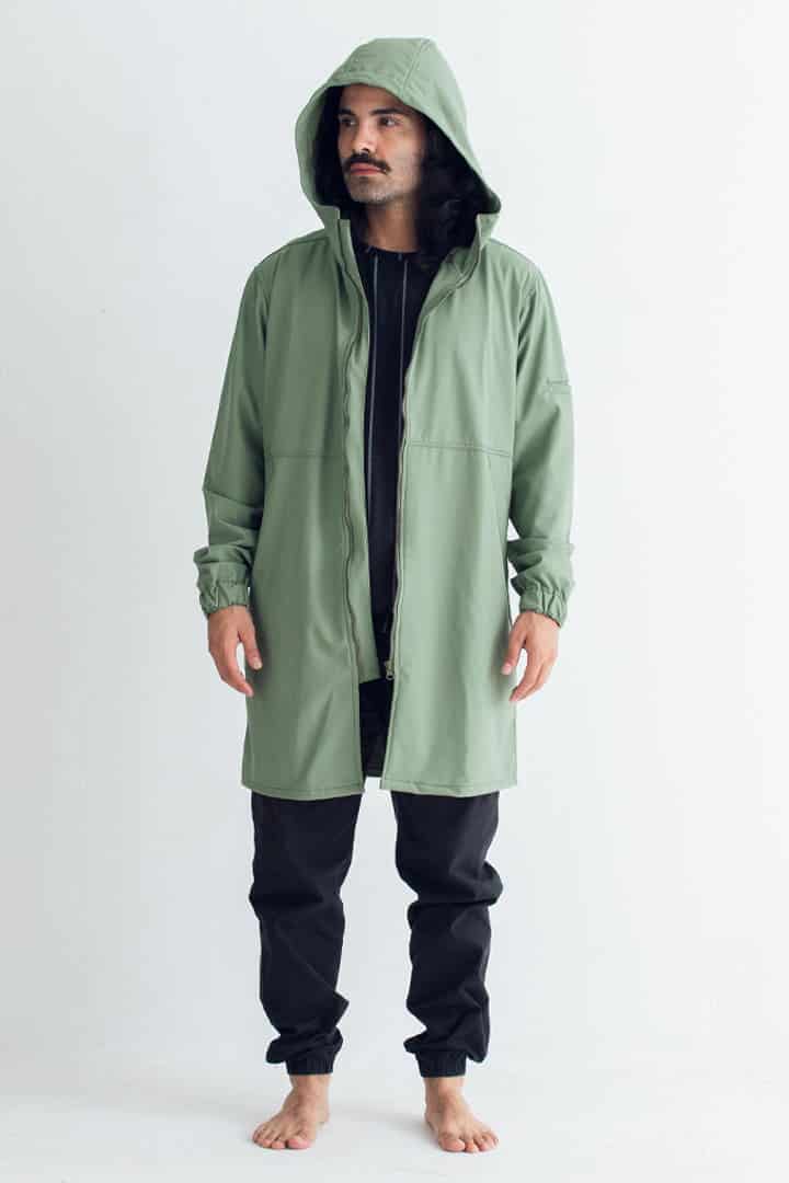 Chaqueta para lluvia verde - miniatura 1