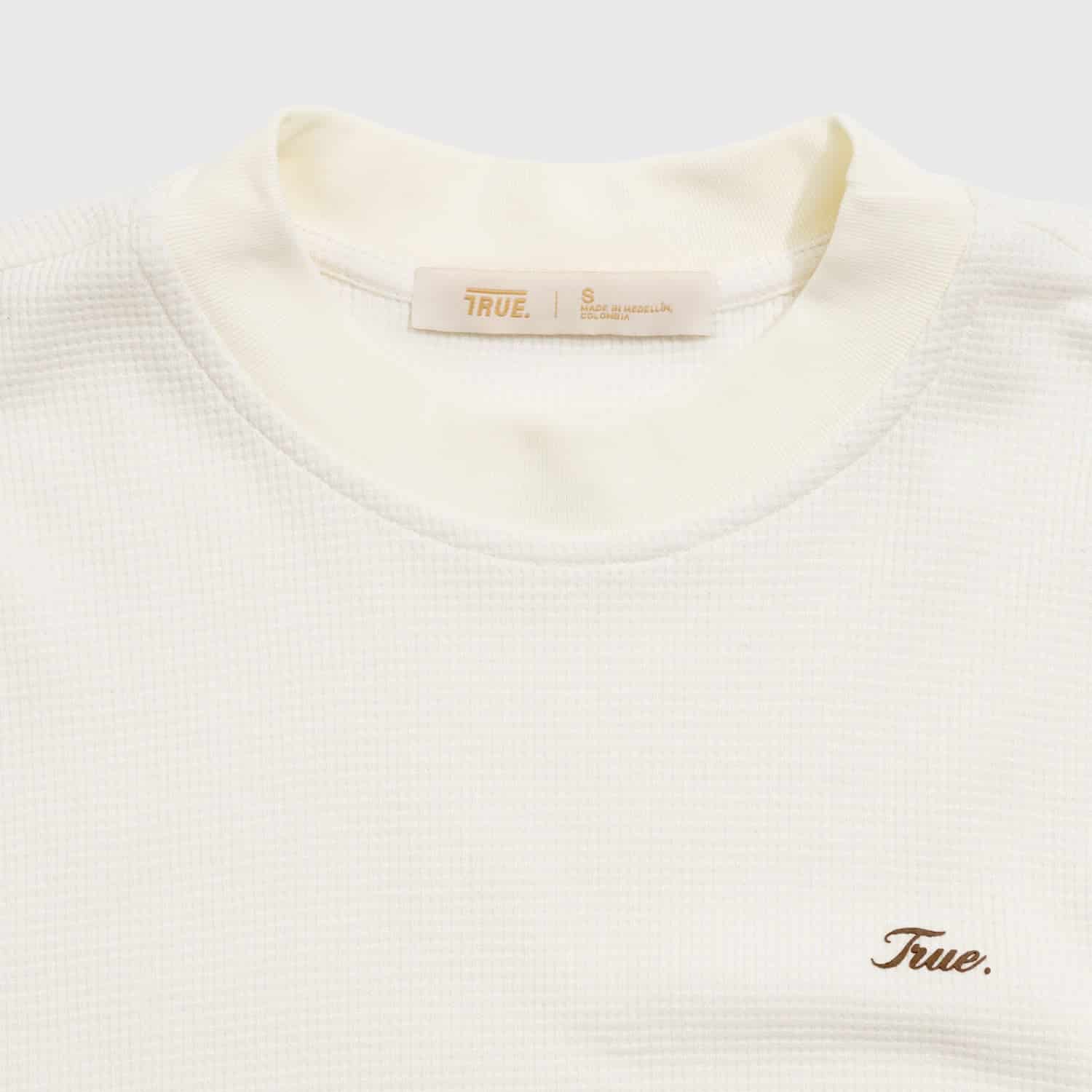 Textured Boxy Tee - Cream - miniatura 2
