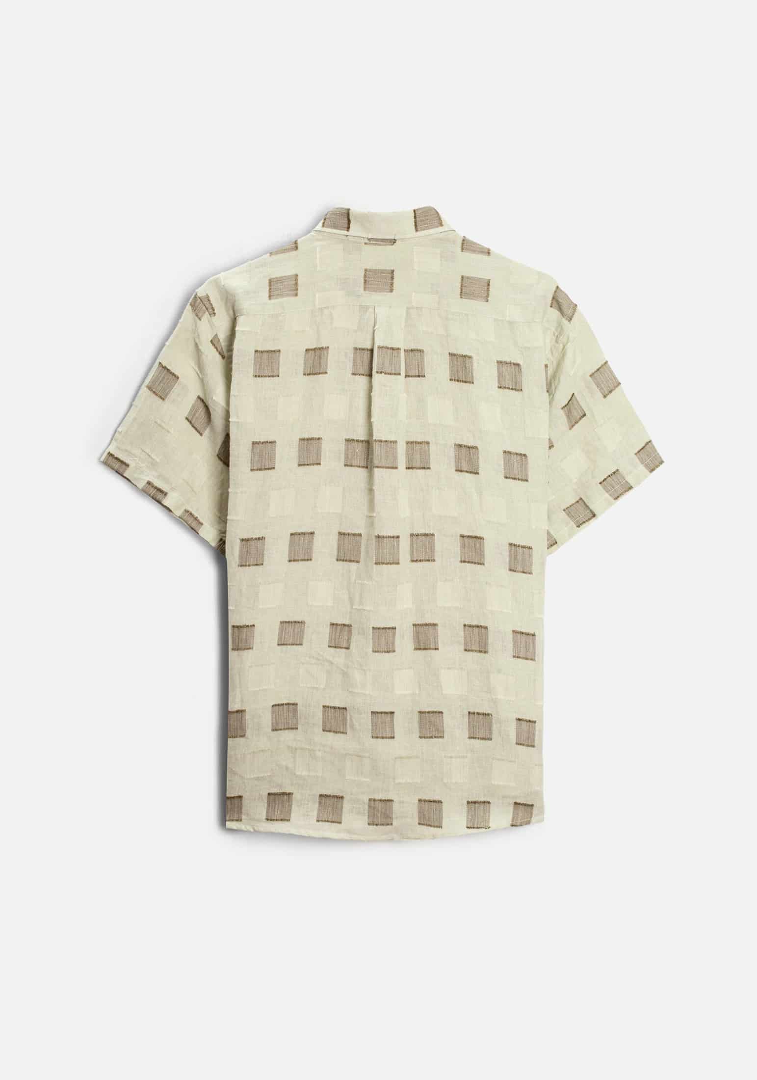 Camisa Lino Harlem Bordado Verde Claro - miniatura 6