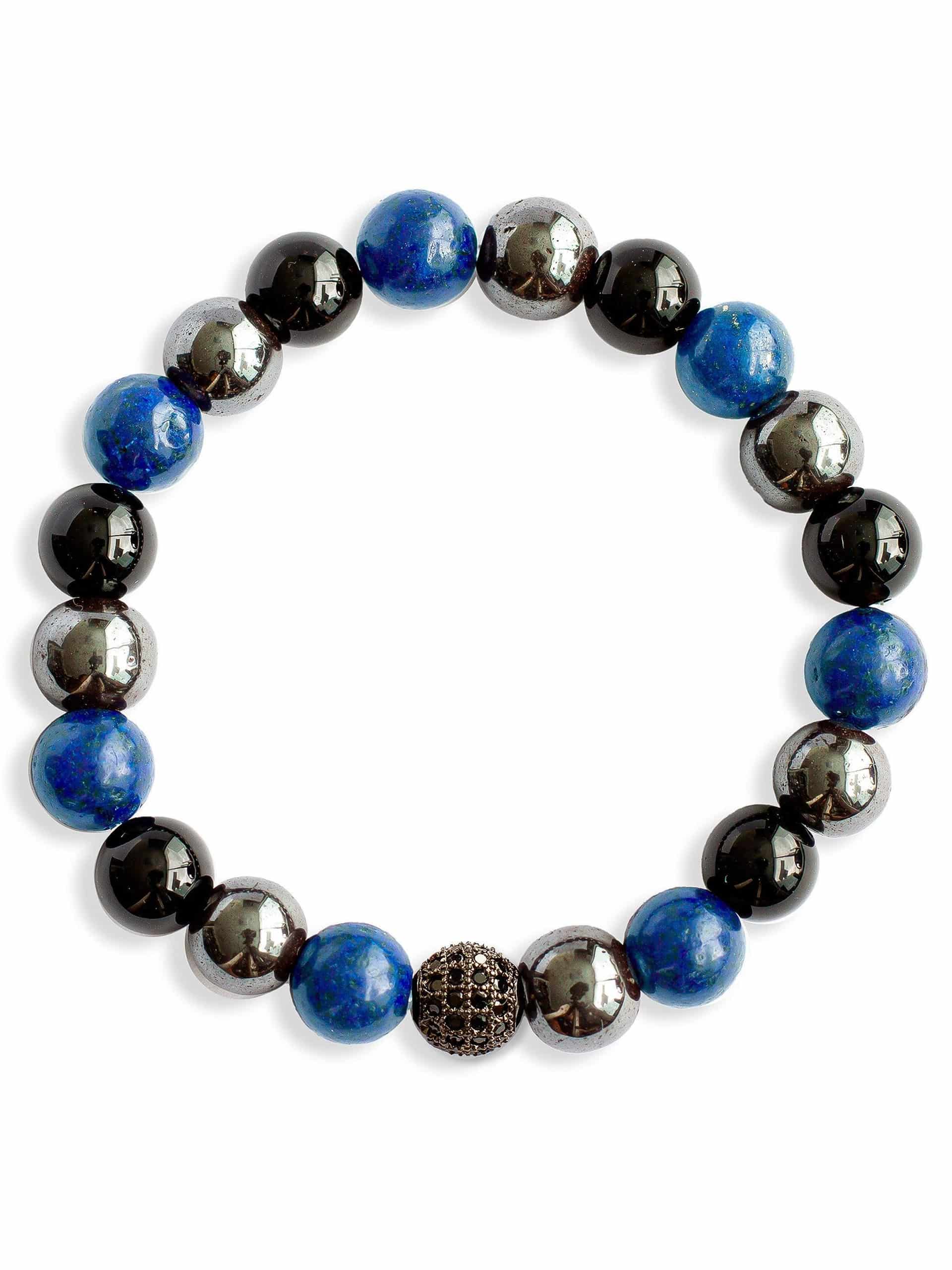 Brazalete Tayrona Lapislázuli 8mm - miniatura 1