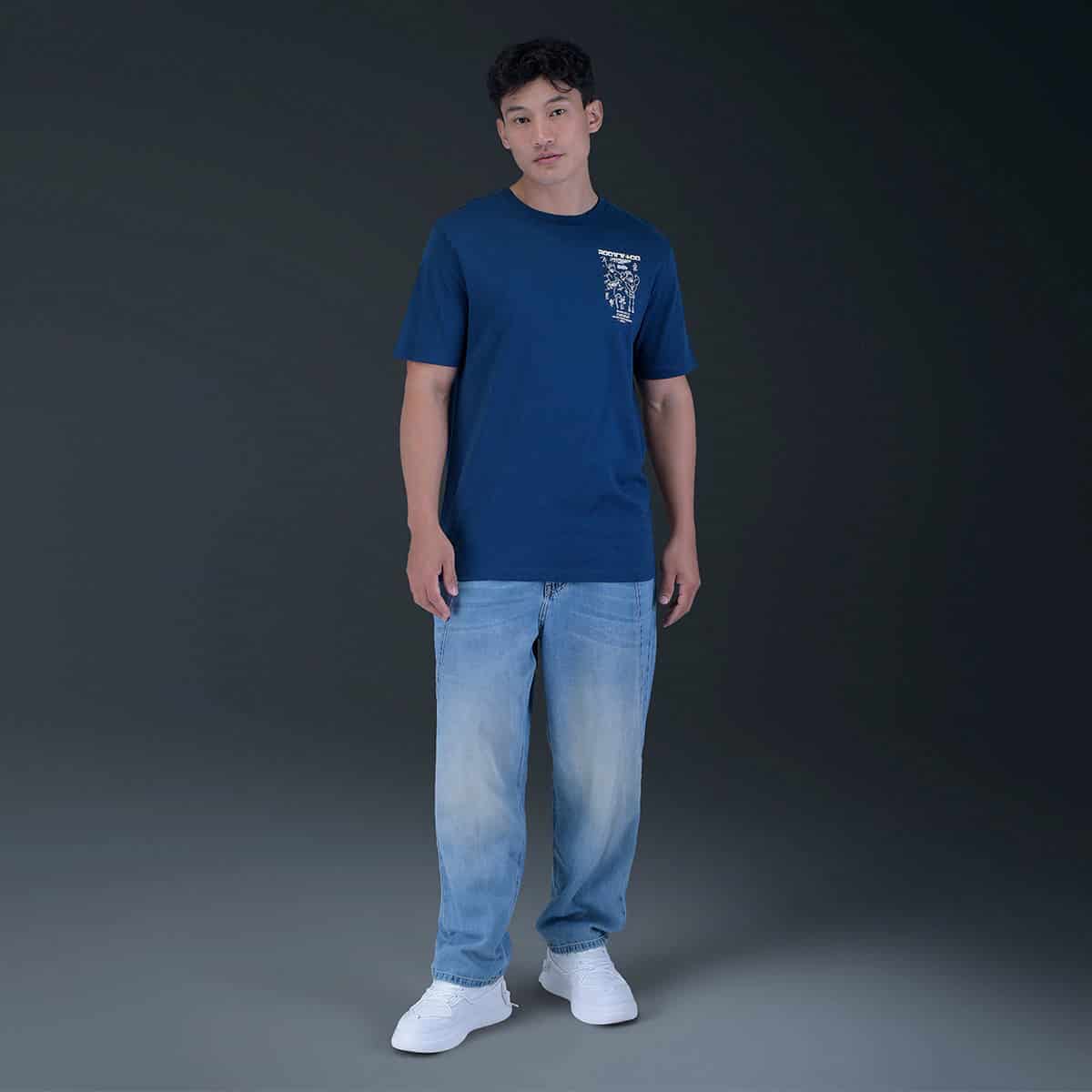Jeans Azul Regular Baggy - miniatura 4