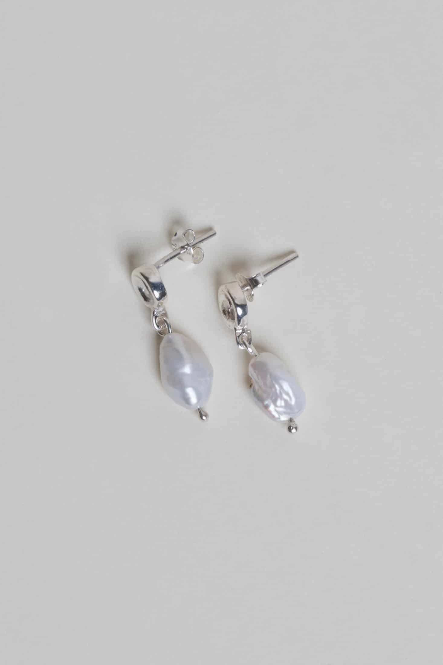 Aretes Rollitos Mini Perla - miniatura 3