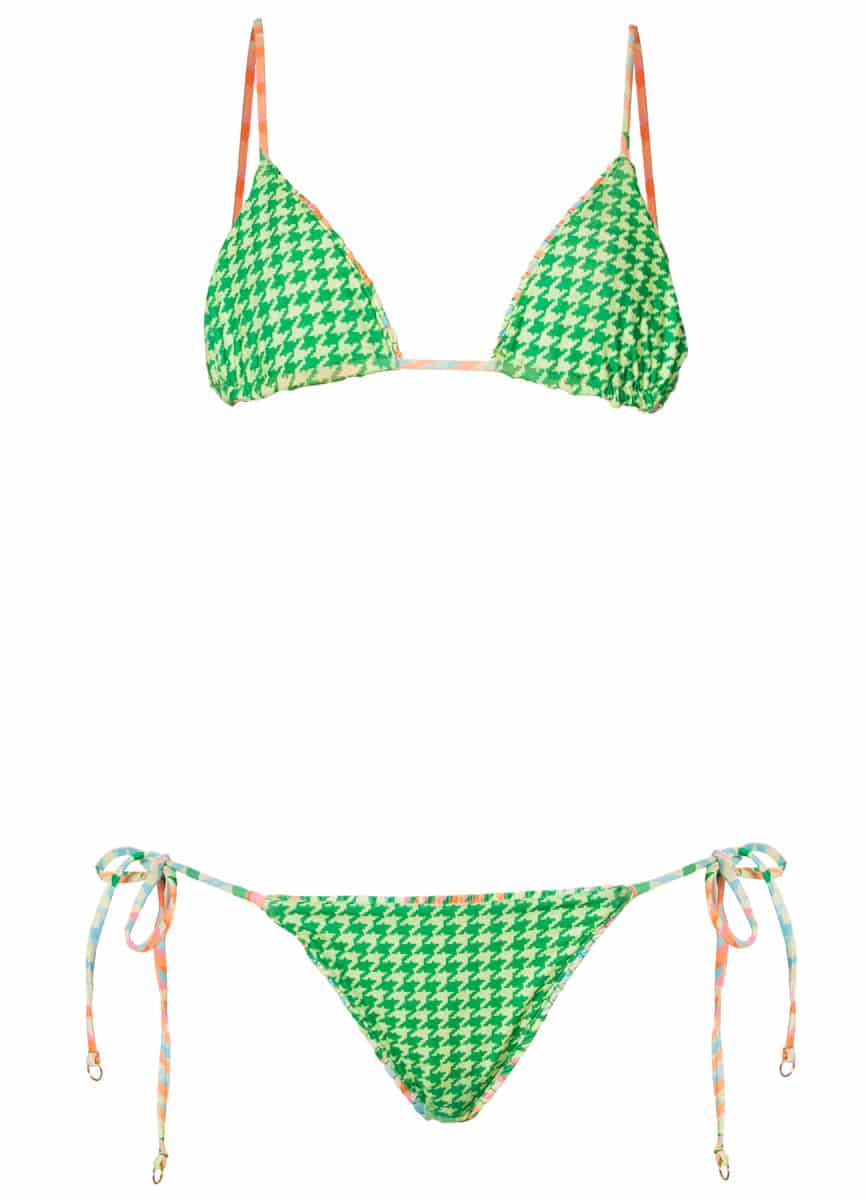 Maaji Dreamy Grid Zen Sliding Triangle Bikini Top - miniatura 6
