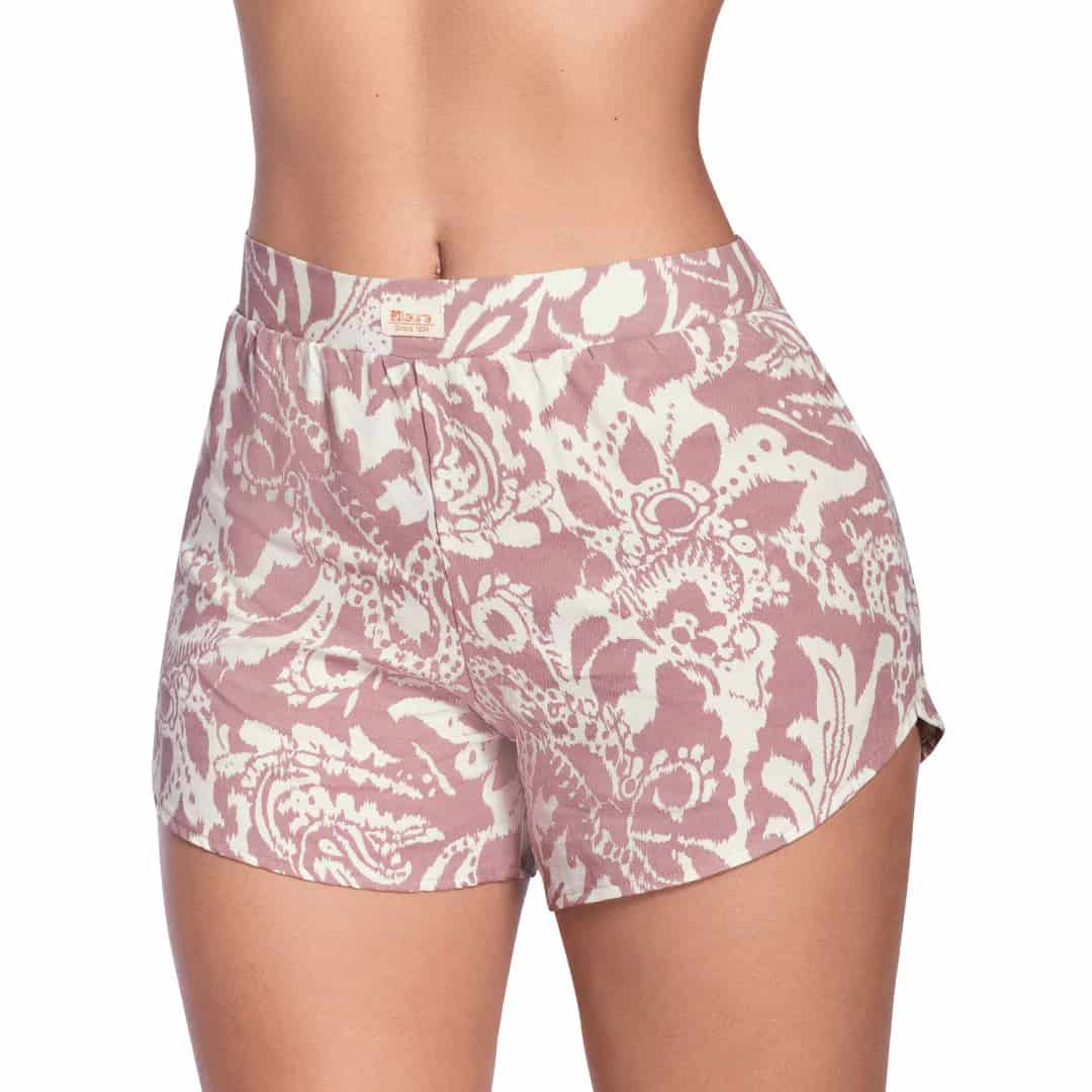 SHORT ELABORADA EN TEJIDO PLANO - miniatura 3