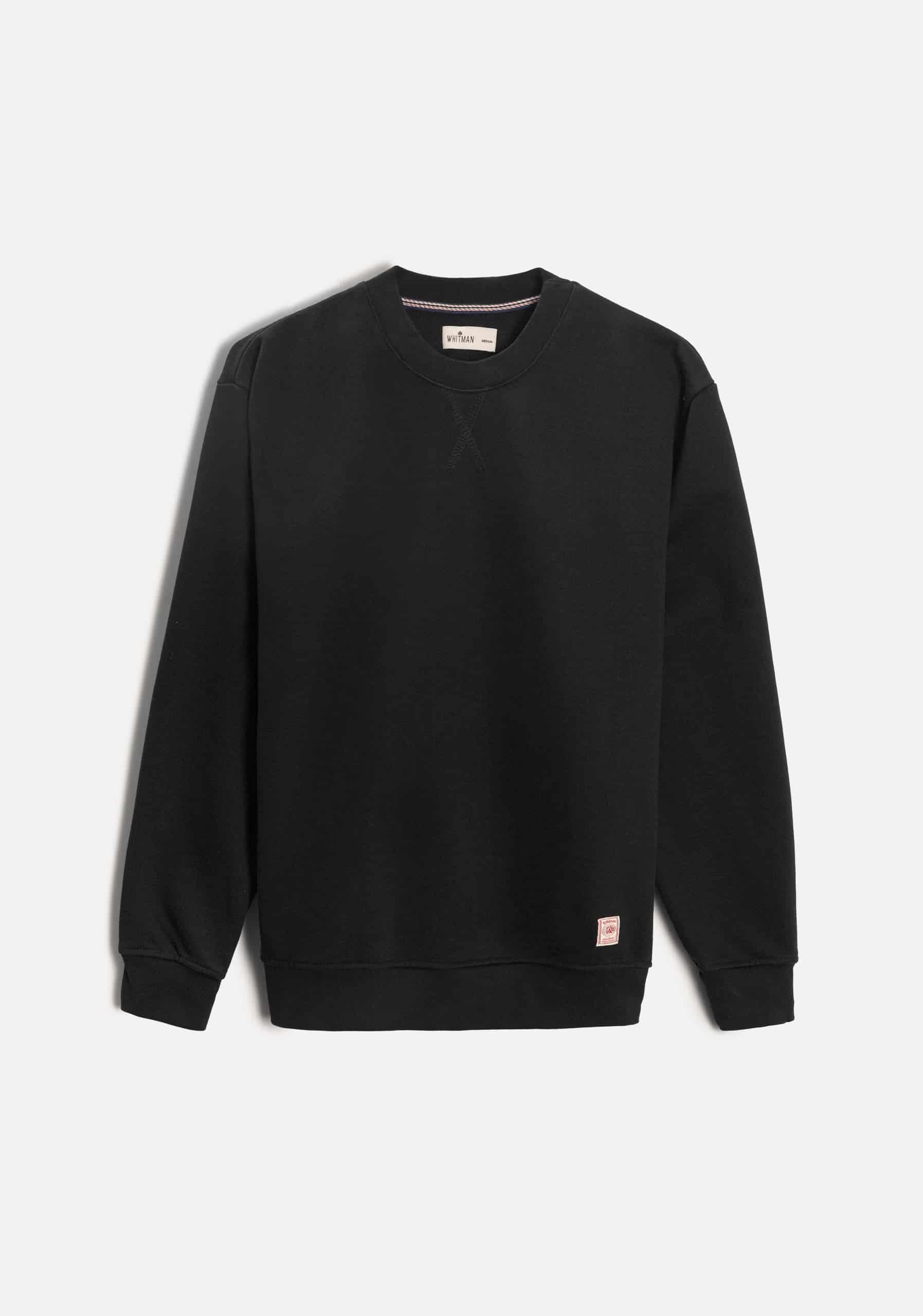 Buzo H Crew Neck Unicolor Negro - miniatura 1