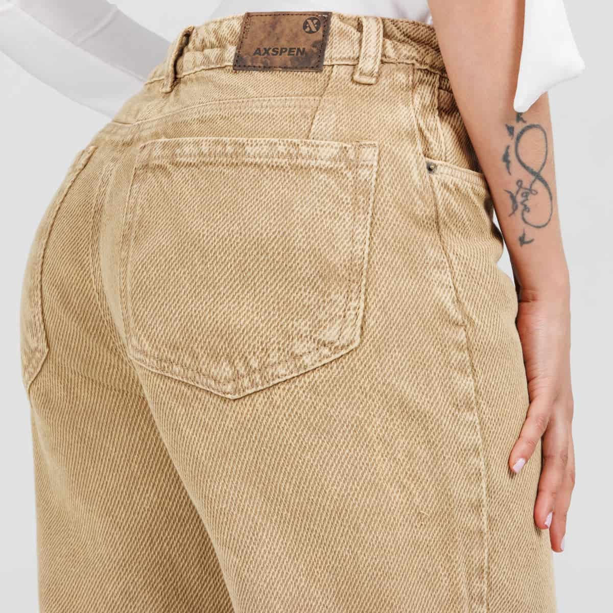 Jean Wide Leg Camel Ax-3096 Rigido - miniatura 4