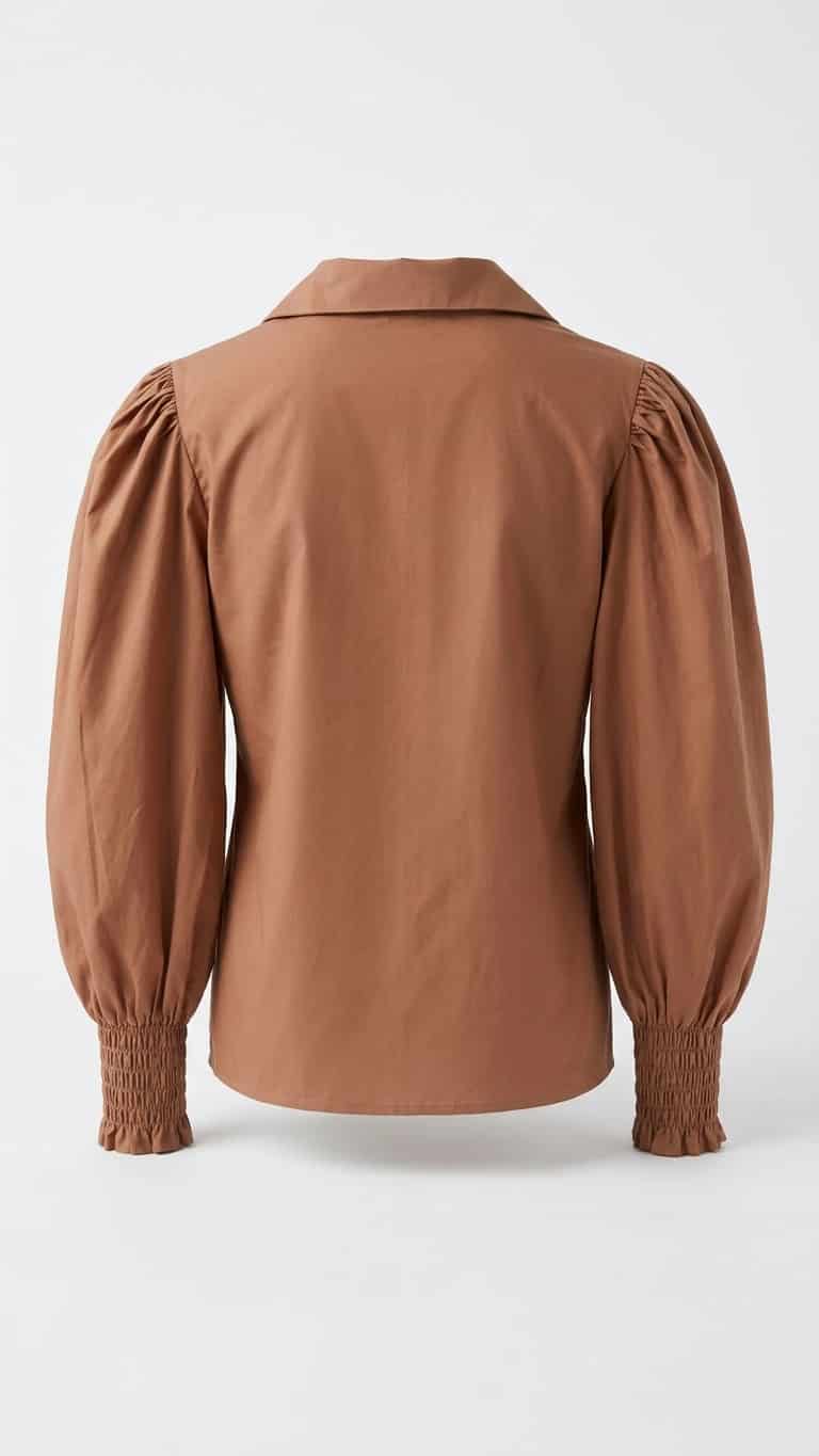 AMELIA BLOUSE CAMEL - miniatura 2