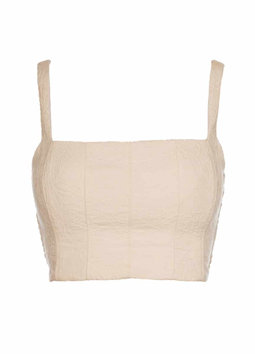 Maaji Ivory Emboss Fira Crop Top - miniatura 6