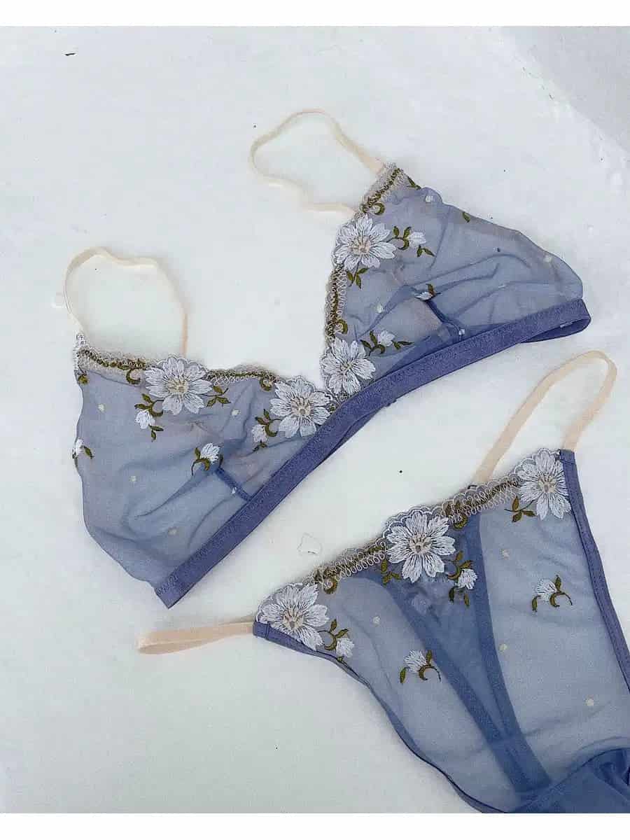 Floral Bralette + Panty Set - miniatura 3