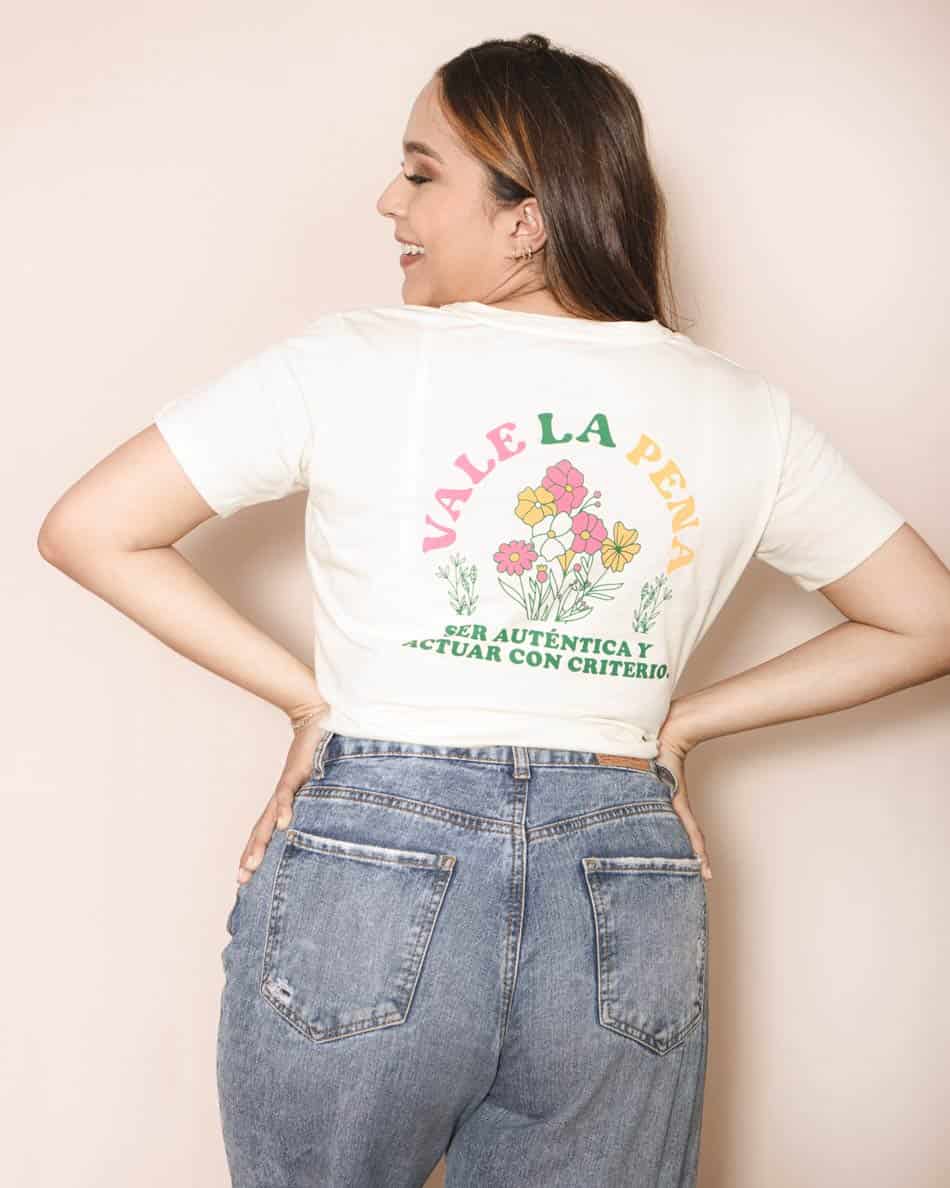 Camiseta mujer estampada - Marfil - miniatura 1