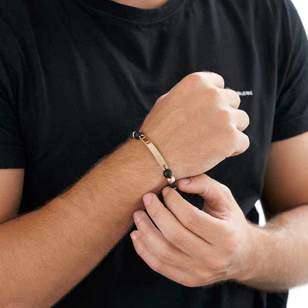 Pulsera Intercalada Placa - miniatura 2