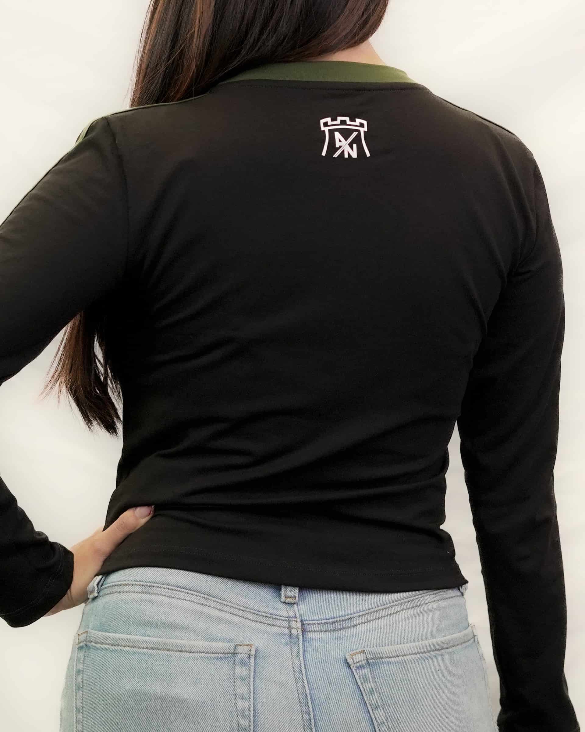 TOP NEGRO MANGA LARGA ANFC MUJER - miniatura 4