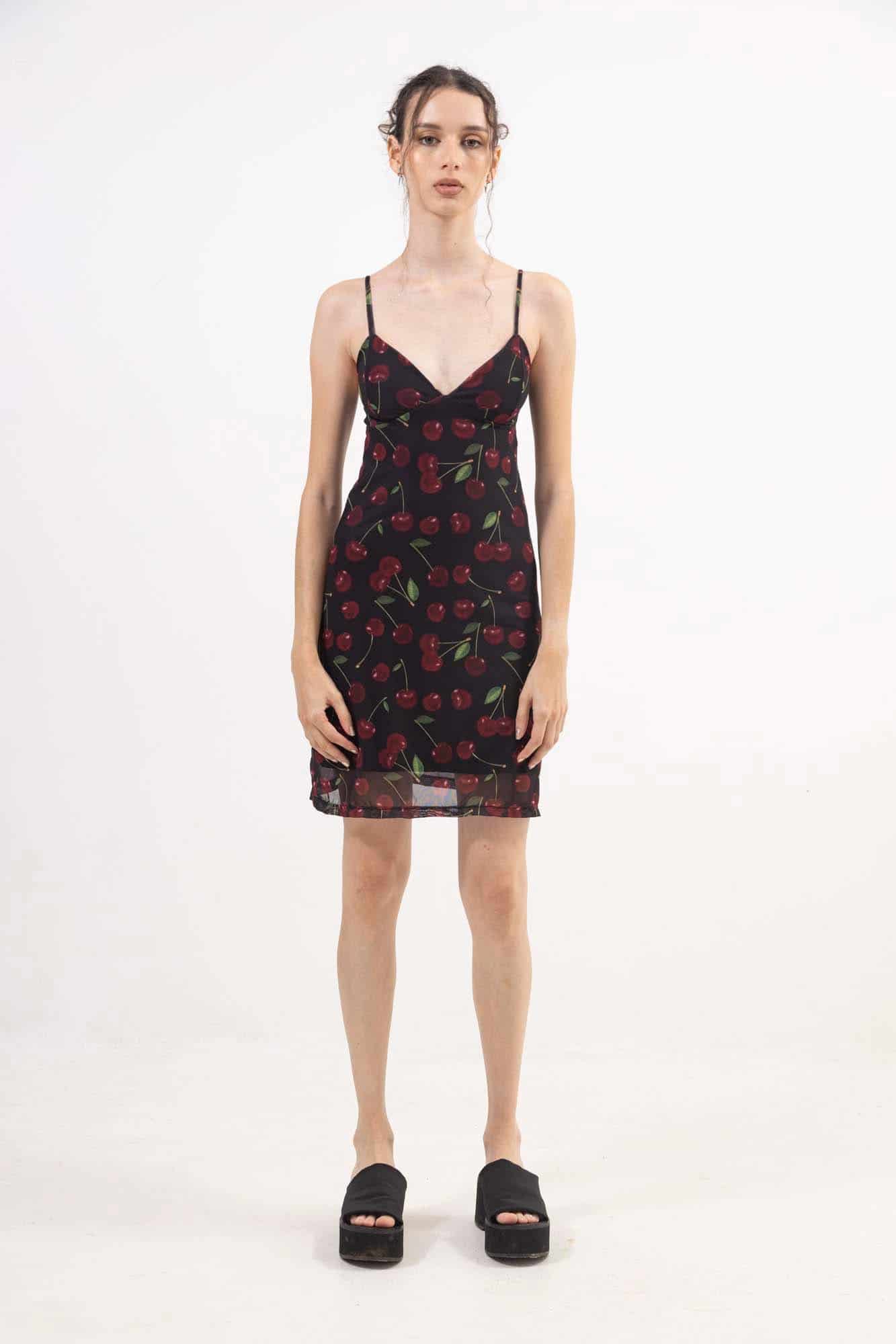 CHERRY MESH DRESS - miniatura 3