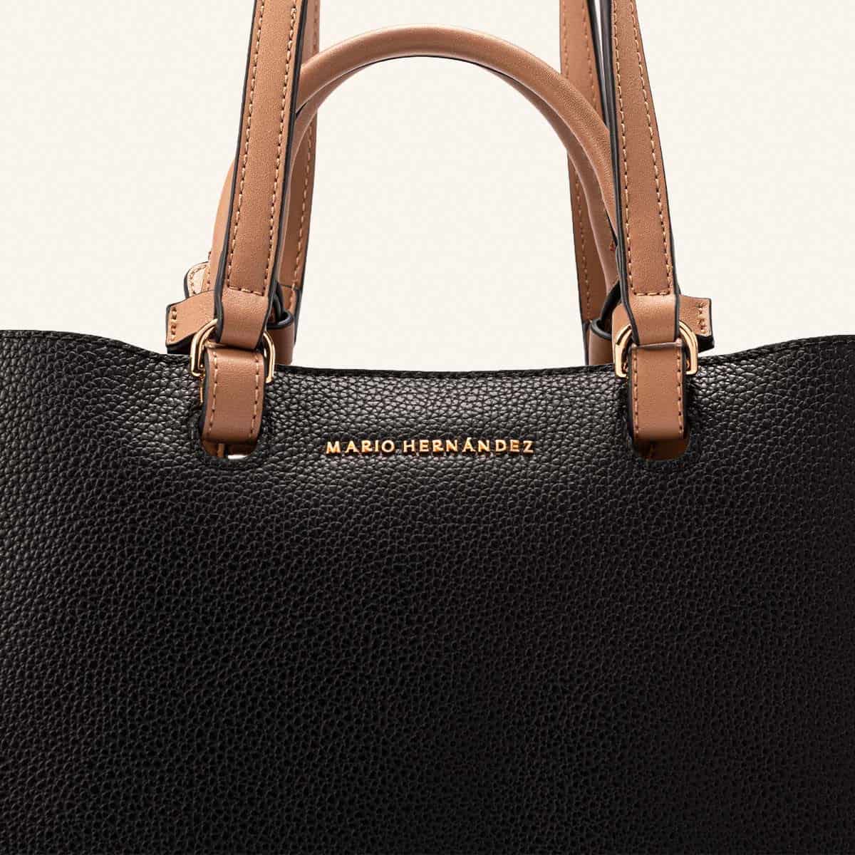 Bolso De Mano Tala Negro Terracota - miniatura 5