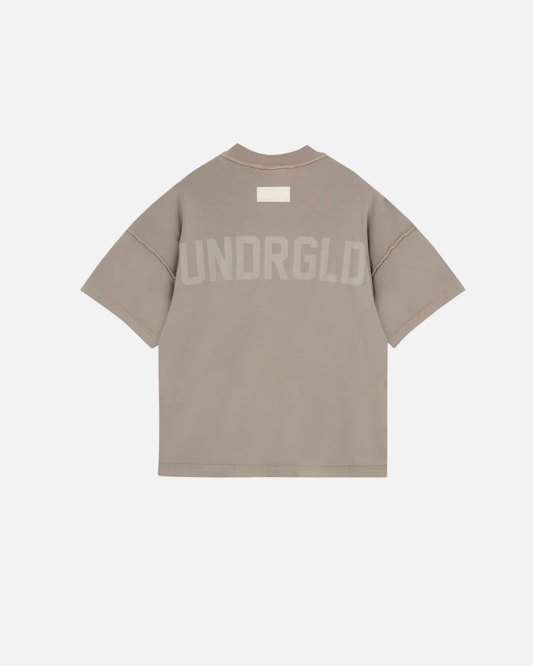 Basics UNDRGLD Boxy Fit Pocket Tshirt Light Brown - miniatura 9