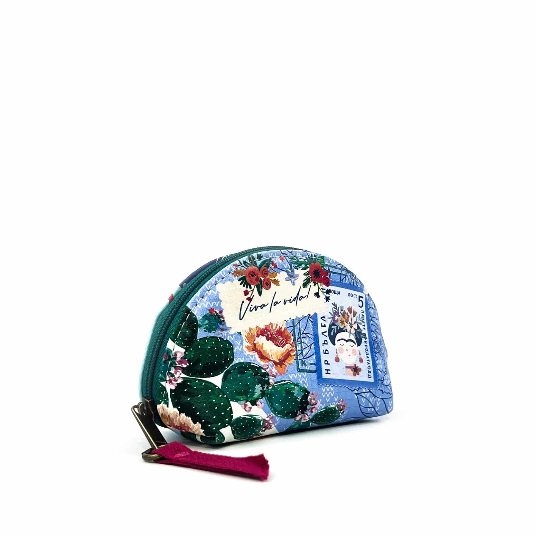 Monedero Para Mujer Dublín Con Estampado Y Cremallera Viva La Vida - miniatura 2