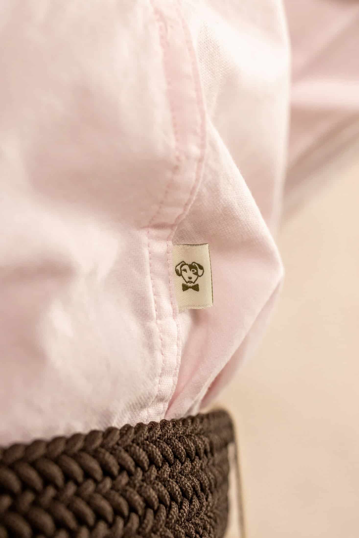 Camisa Antimanchas Oxford Pink Logo Contraste - miniatura 4