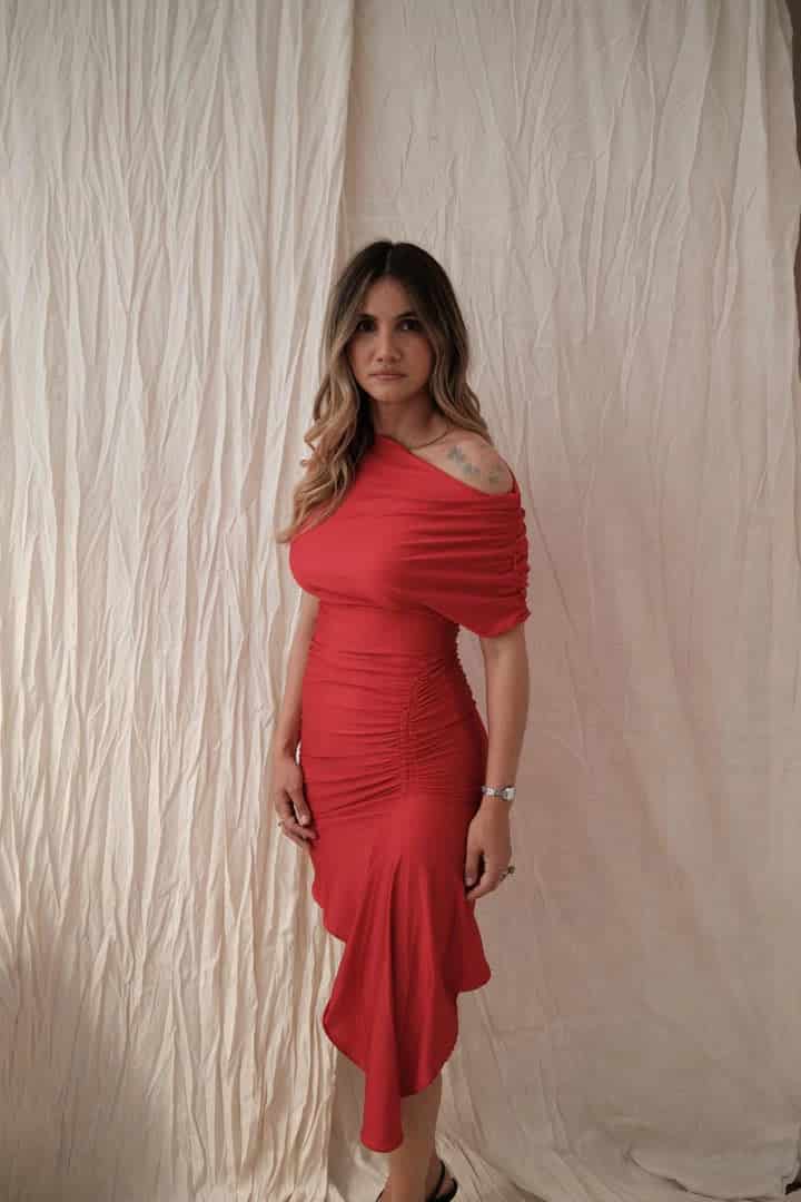 Vestido Beatriz Rojo - miniatura 4