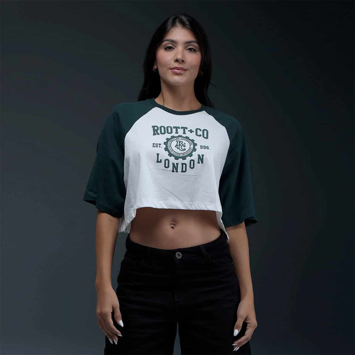 Camiseta Oversize Blanca Verde - miniatura 1