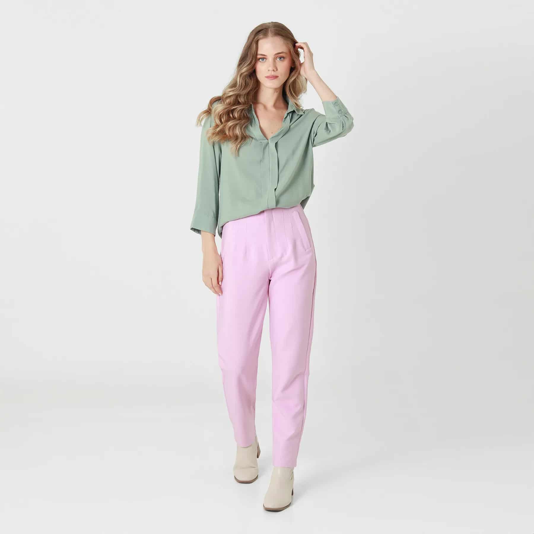 Blusa Cuello V Manga Larga - miniatura 4