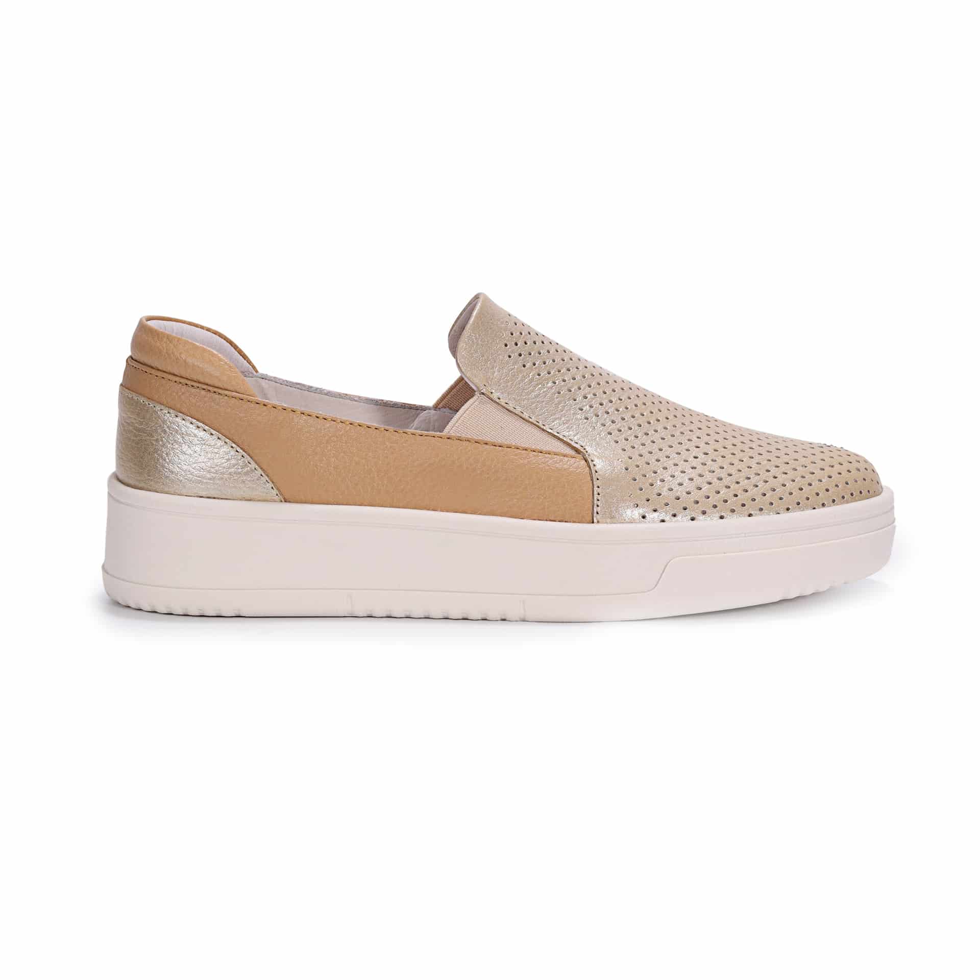 "CARMINA" TENIS EN CUERO SIN CORDÓN - miniatura 2