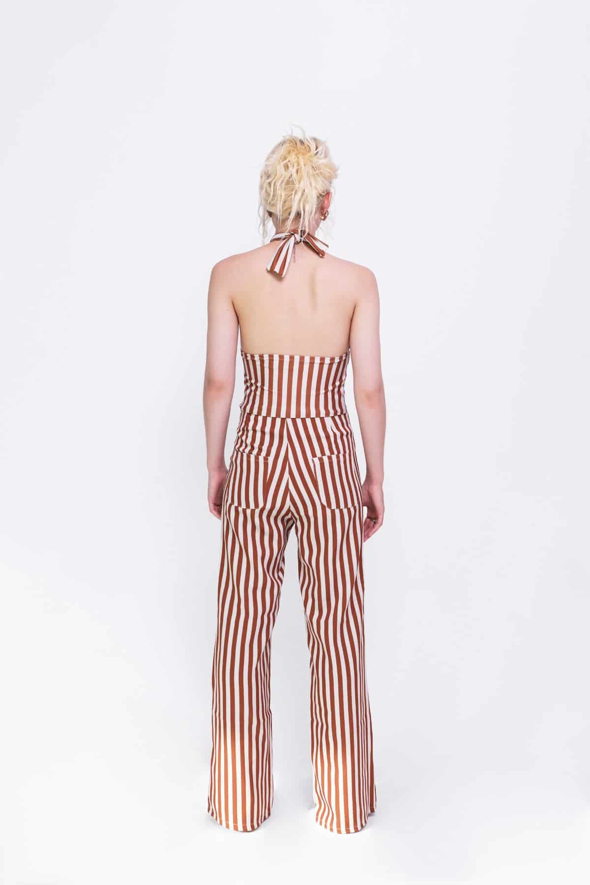 Halter Top in Rust Stripes - miniatura 2