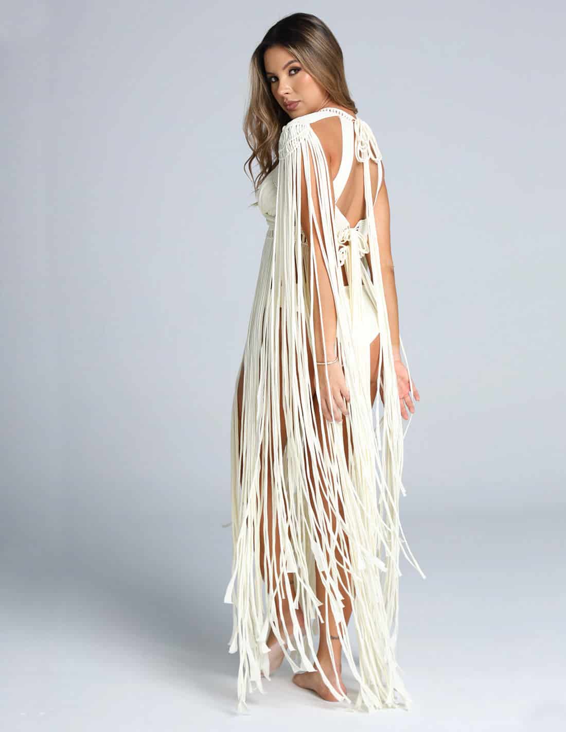 Vestido Cadere Marfil - miniatura 2