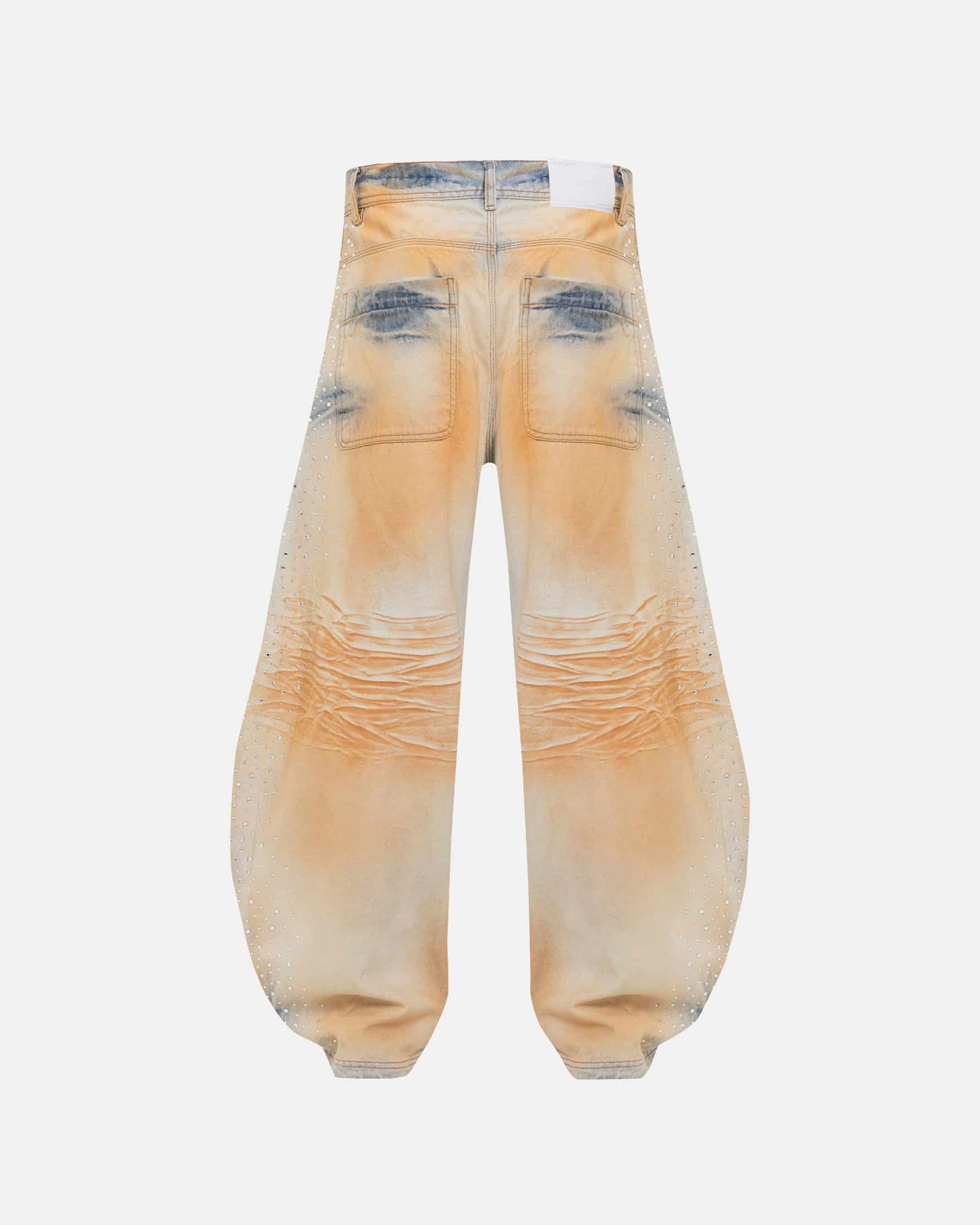 Golden Heritage Pearled Barrel Jeans Oasis Blue - miniatura 3