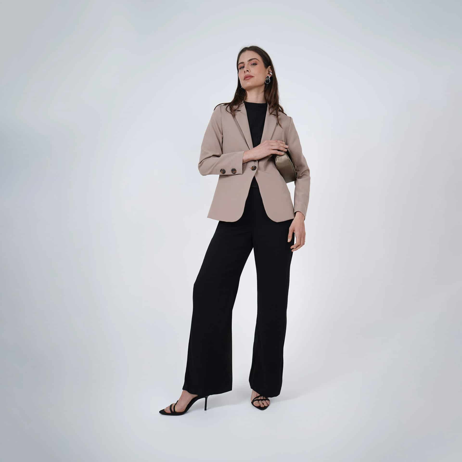 Chaqueta blazer básico con solapa y botones - miniatura 11