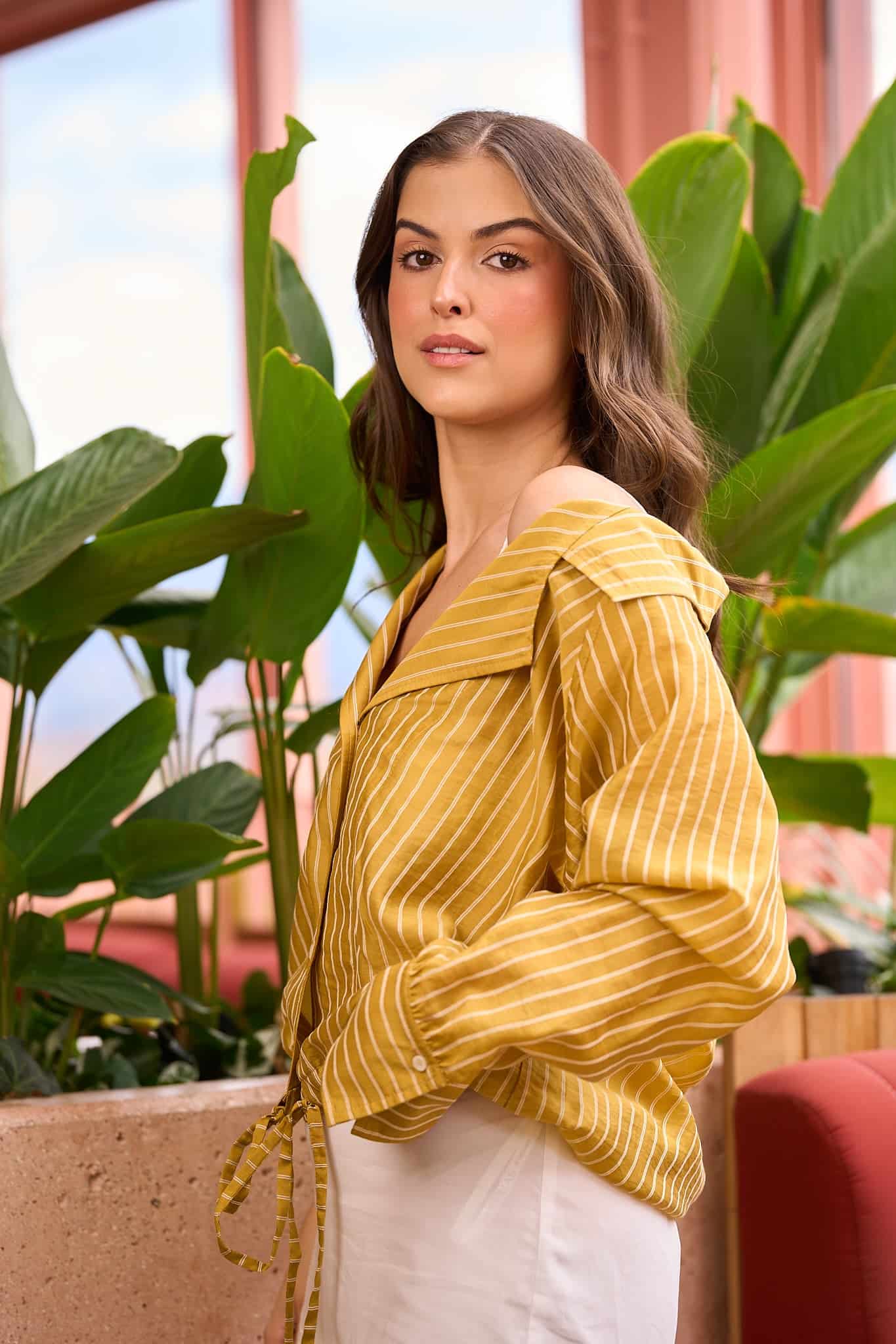 CAMISA BEATRIZ MUSTARD - miniatura 5
