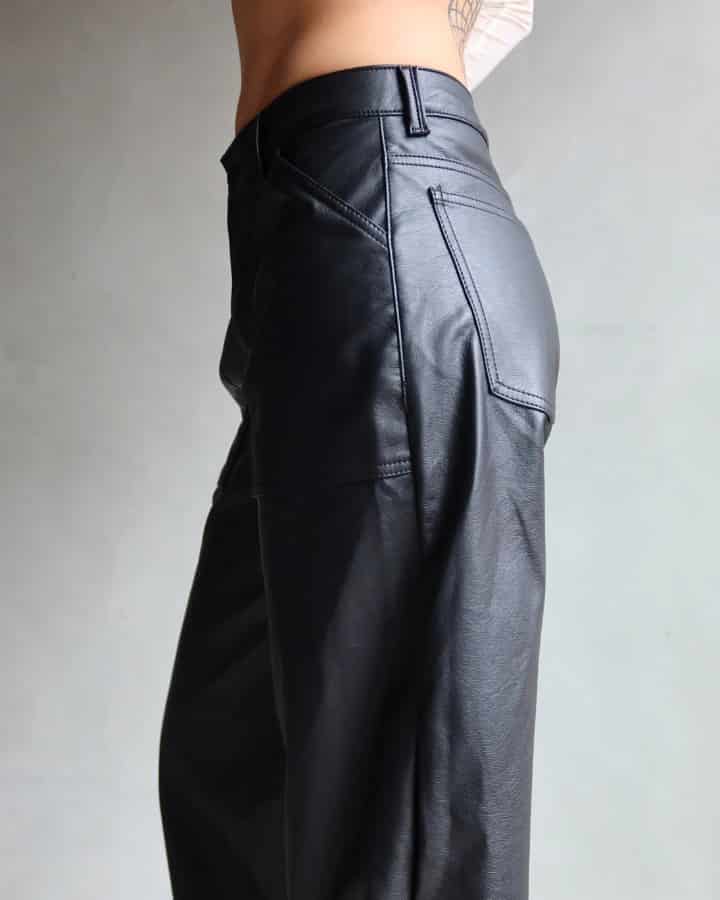 PANTALÓN DE CUERINA NEGRO MIAMI VICE - miniatura 7