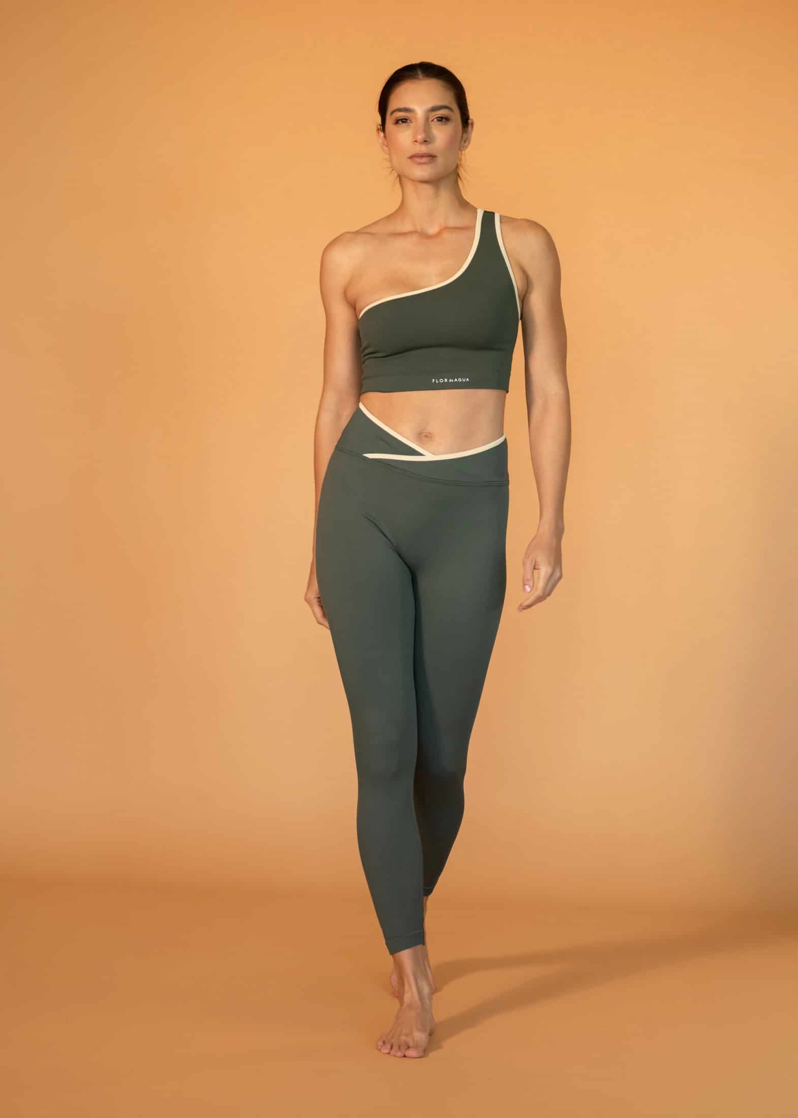 Bra Breathe One Shoulder Verde - miniatura 5