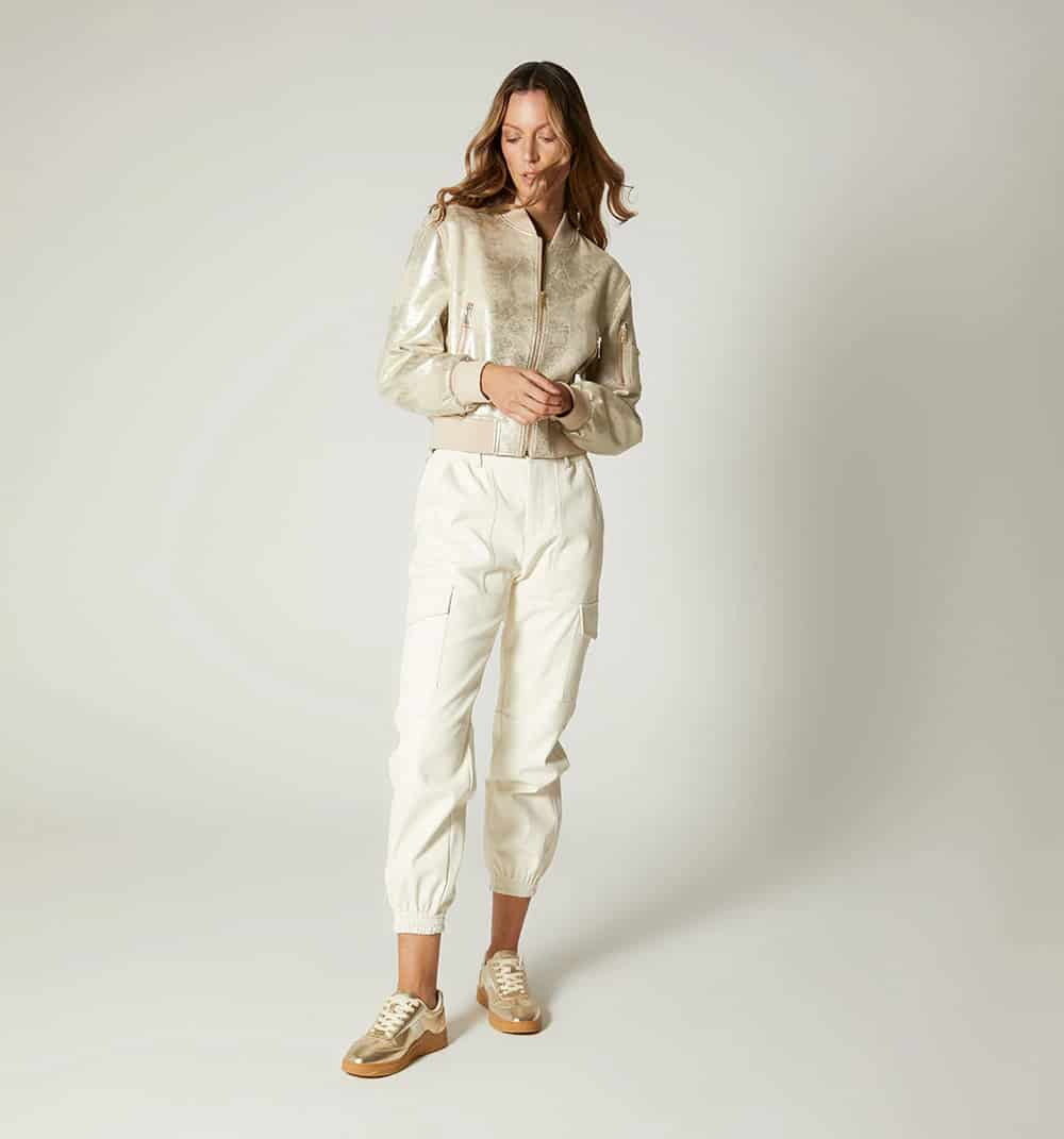 Bomber jacket con efecto foil - miniatura 7