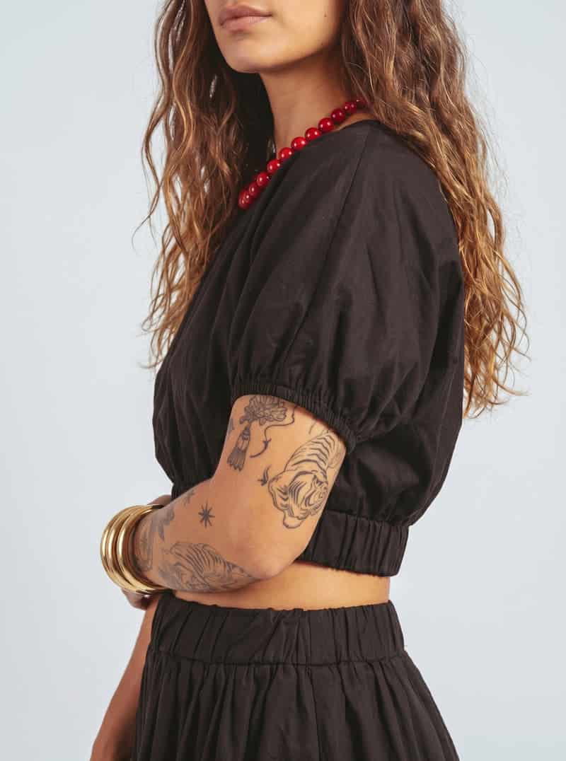 BLUSA GLOBO NEGRA - miniatura 2