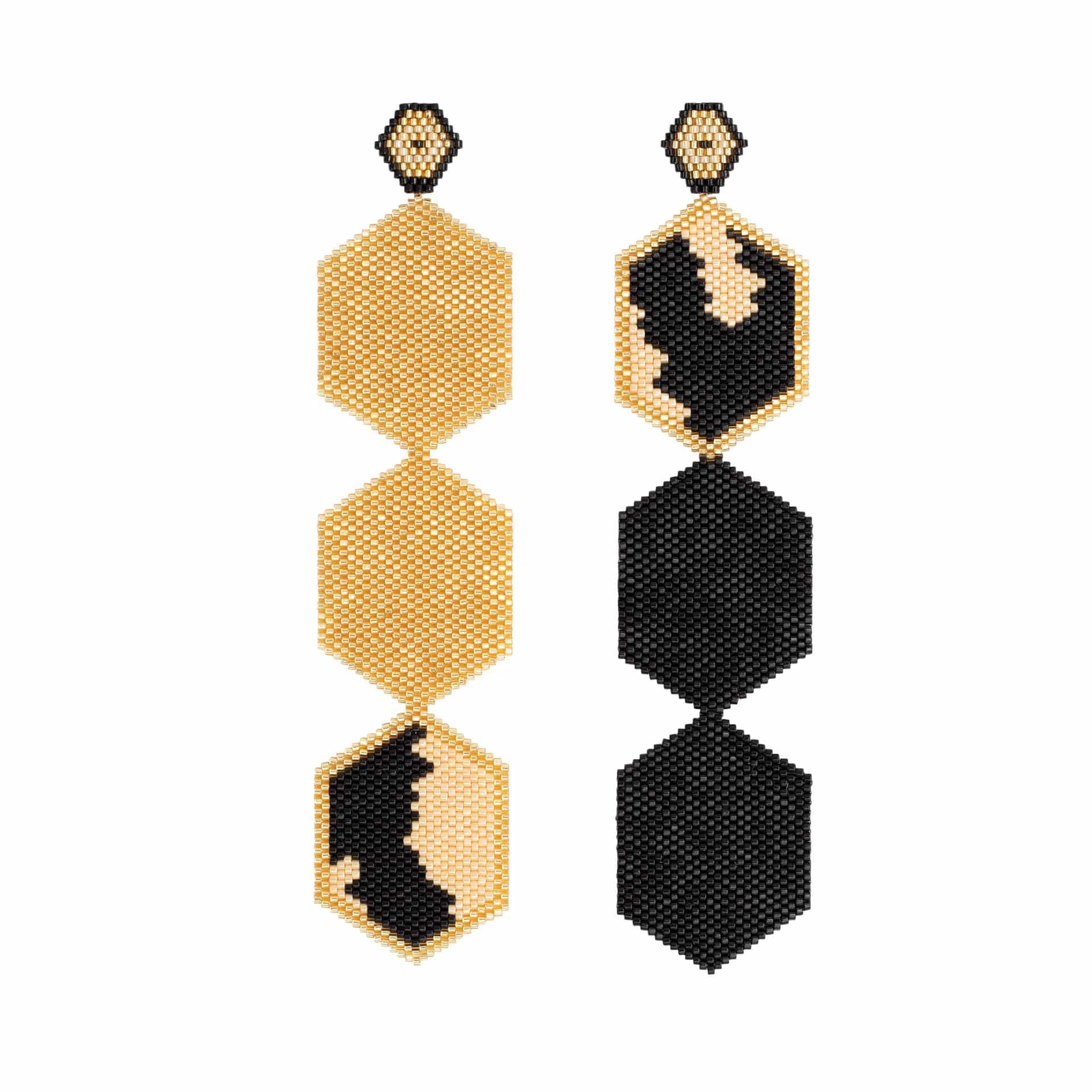 Aretes Tres Horus Golden Vaca - miniatura 2