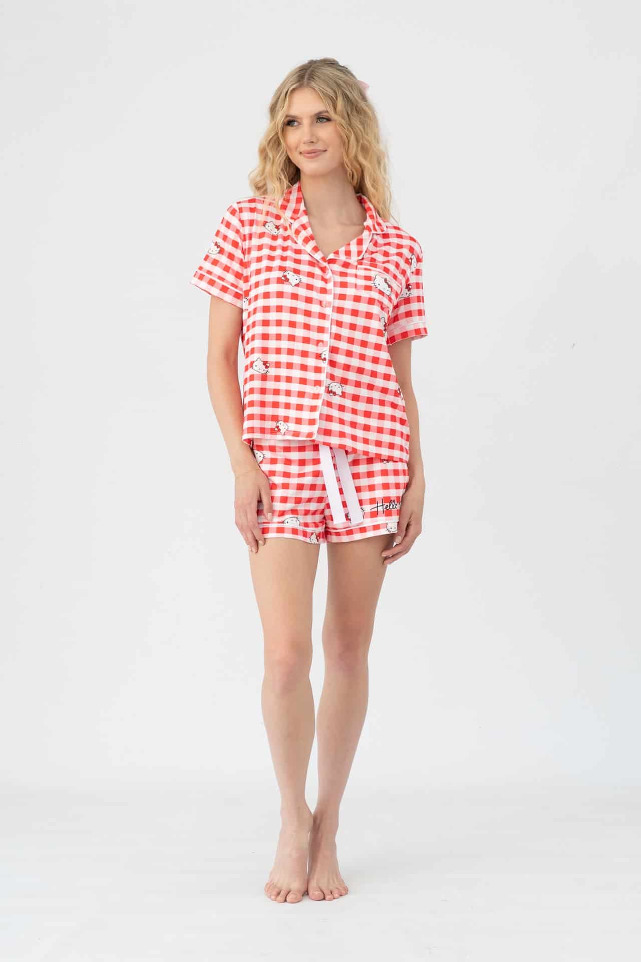 Set short Paris rojo con blanco - miniatura 3