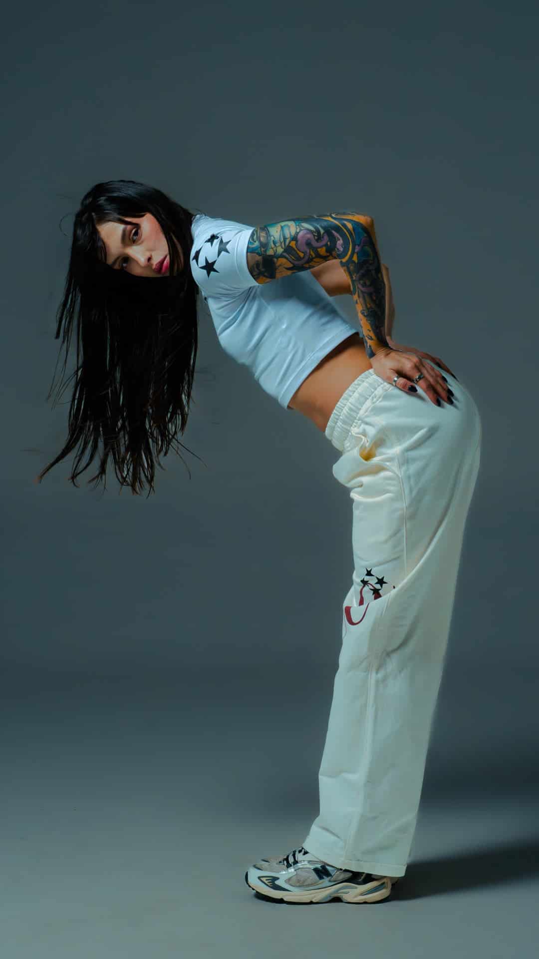 CropTop Born To Create-Blanco - miniatura 4
