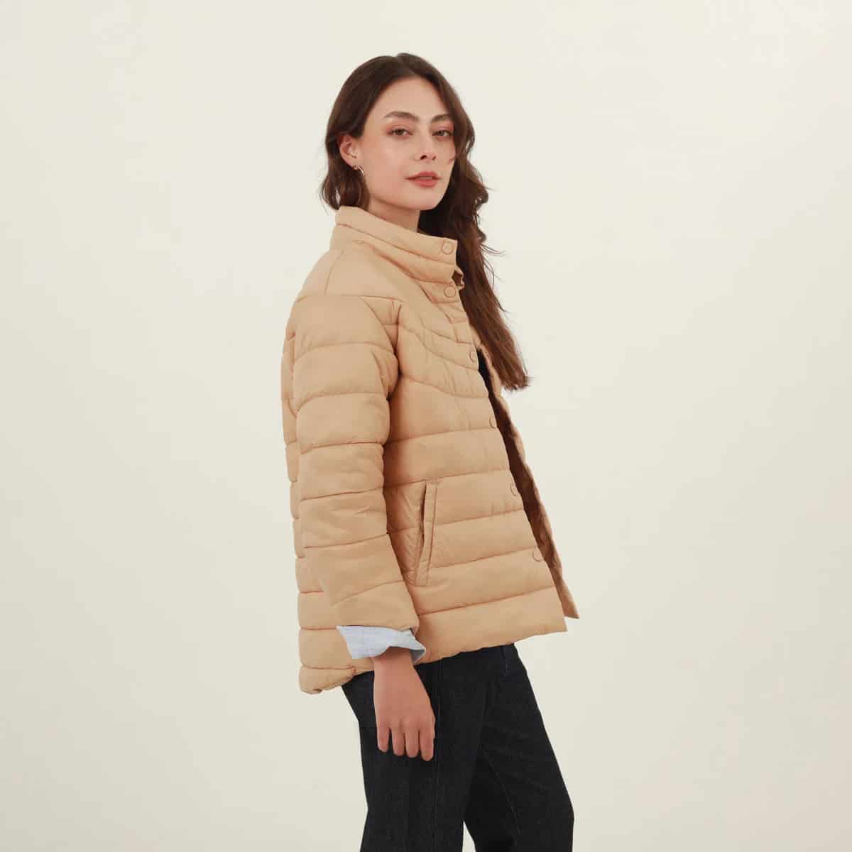 Chaqueta acolchada cuello alto - miniatura 9