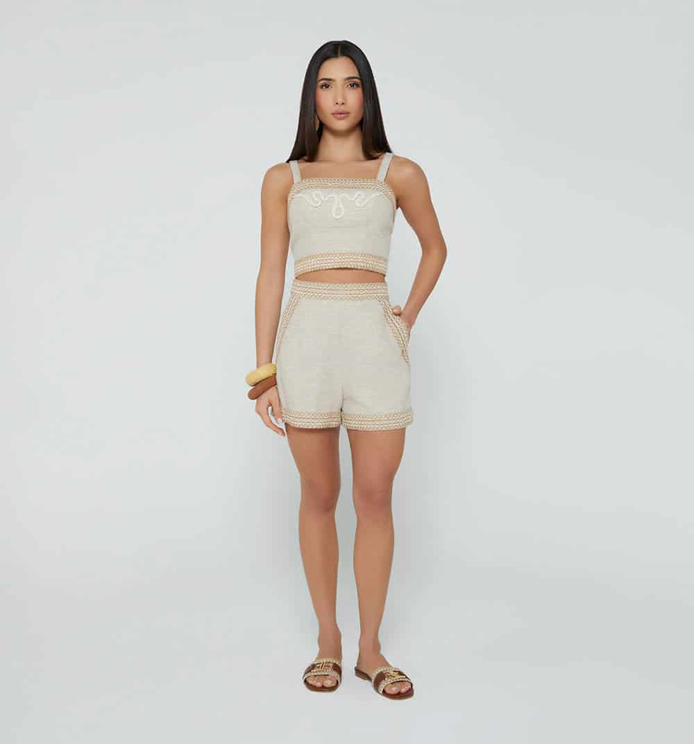 Blusa tiras con pasamaneria - miniatura 1