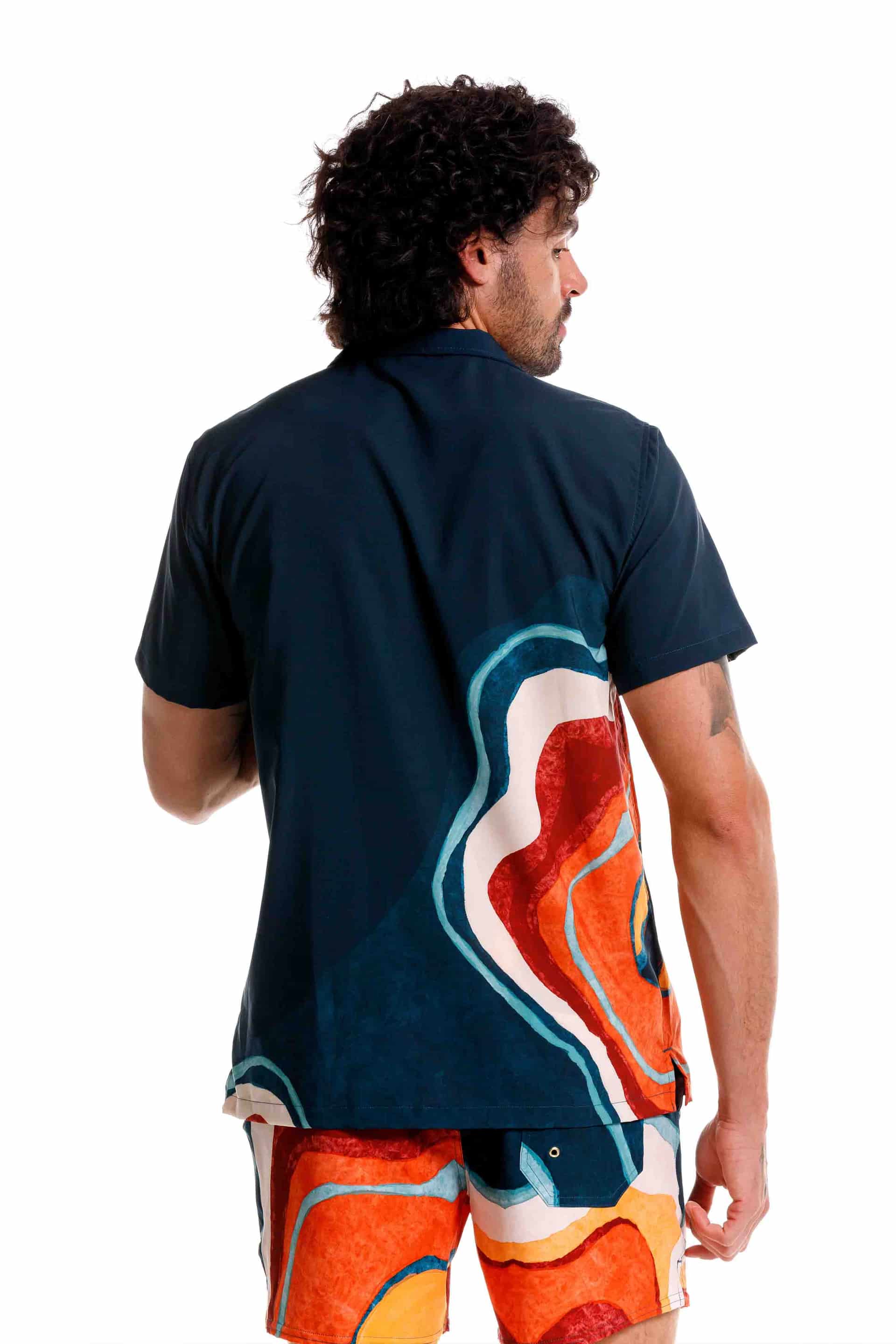 Camisa Playera Nebula Verde - miniatura 3