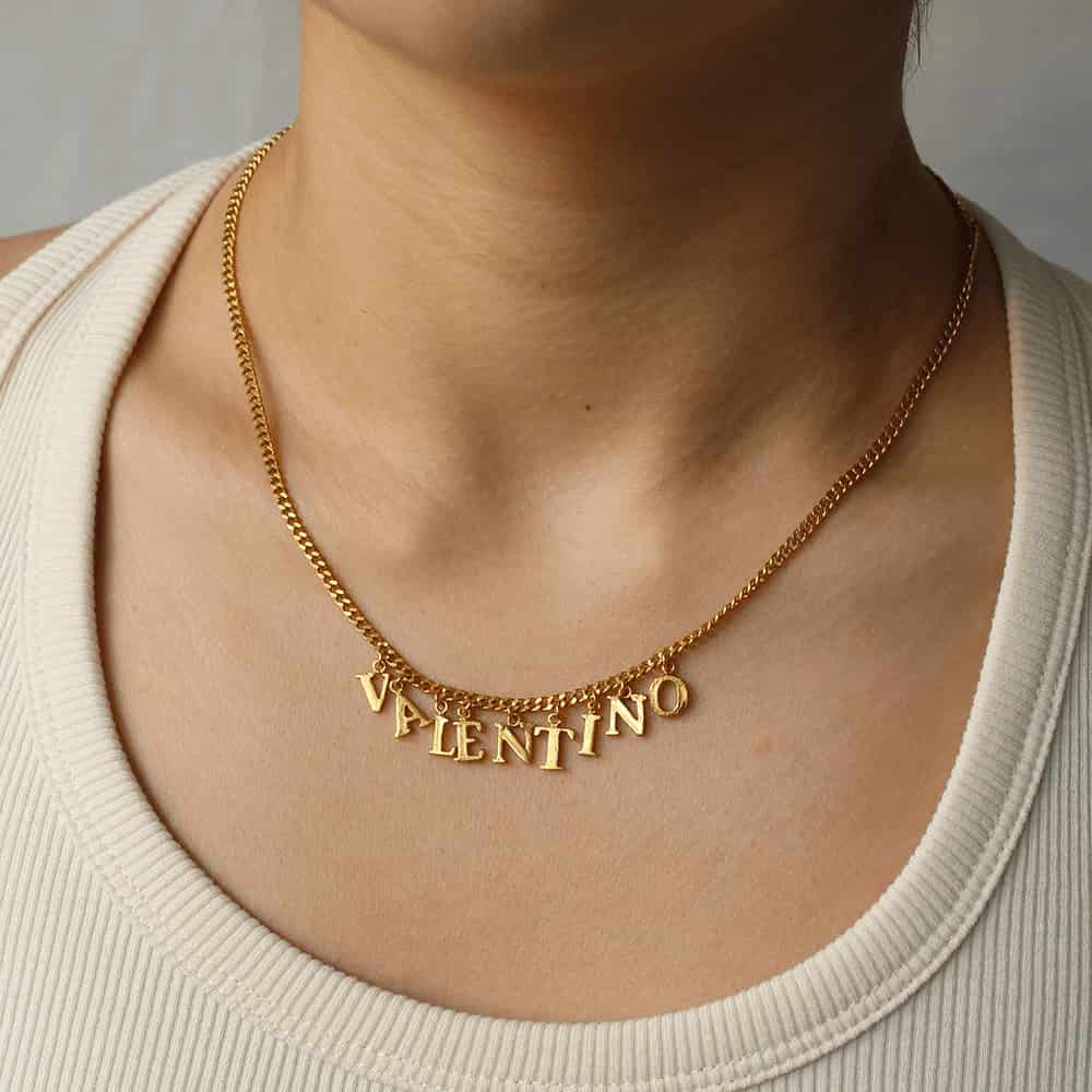 PreOrder Cadena 9 Letras Gold - miniatura 2