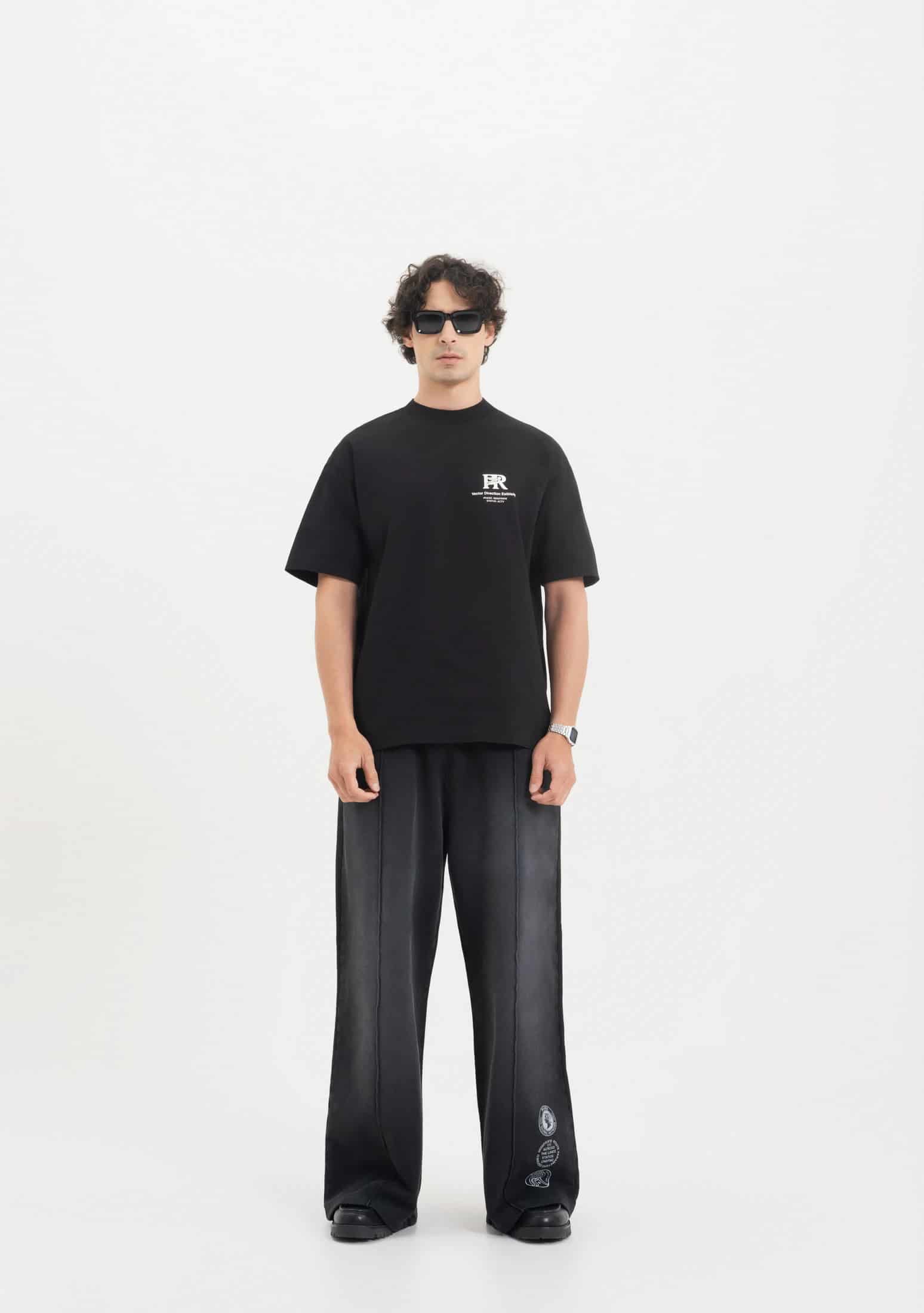 Across The Lines Black Pure Worldwide T-Shirt - miniatura 5