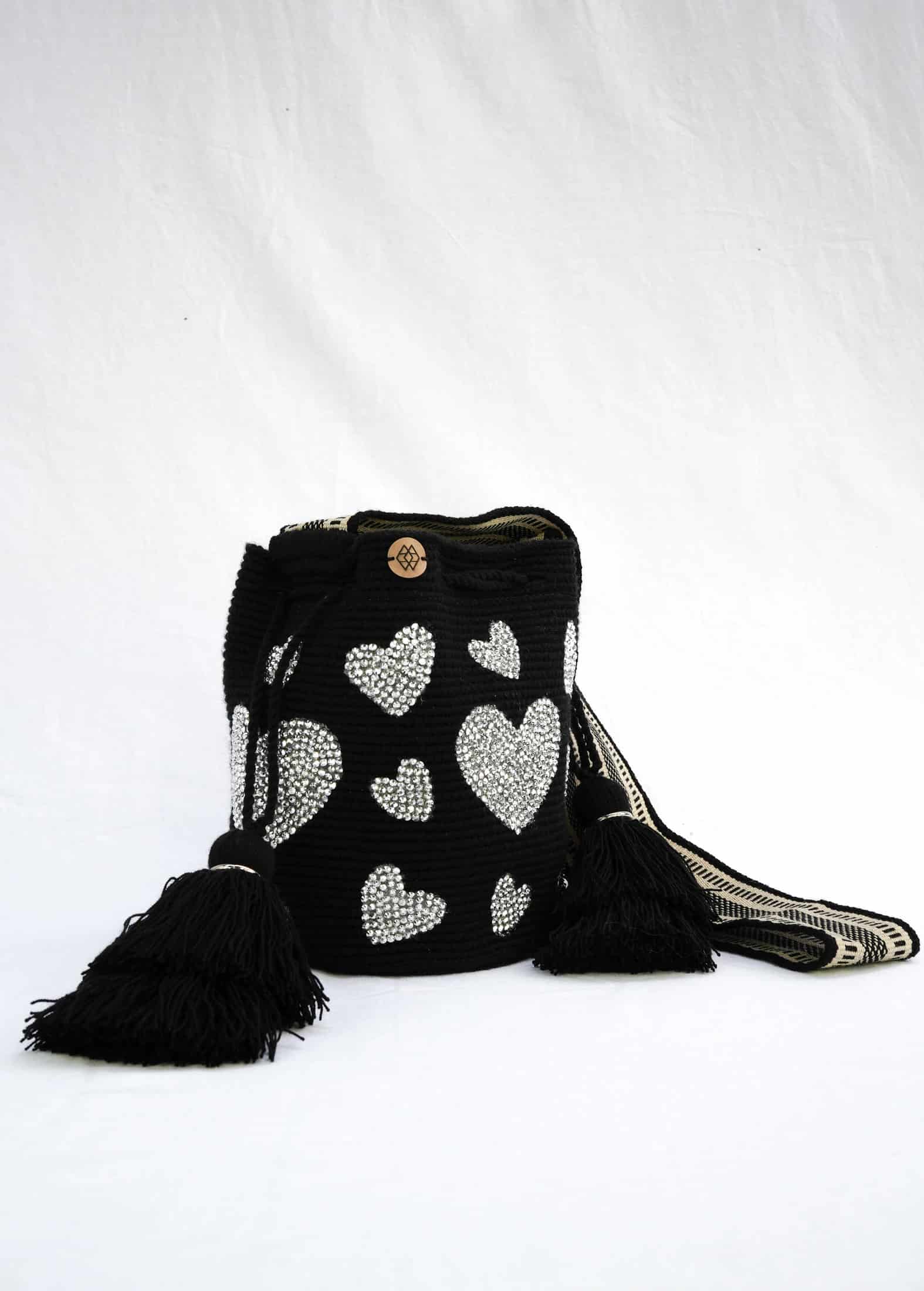 Mochila Corazón Pedrería Mediana - miniatura 3
