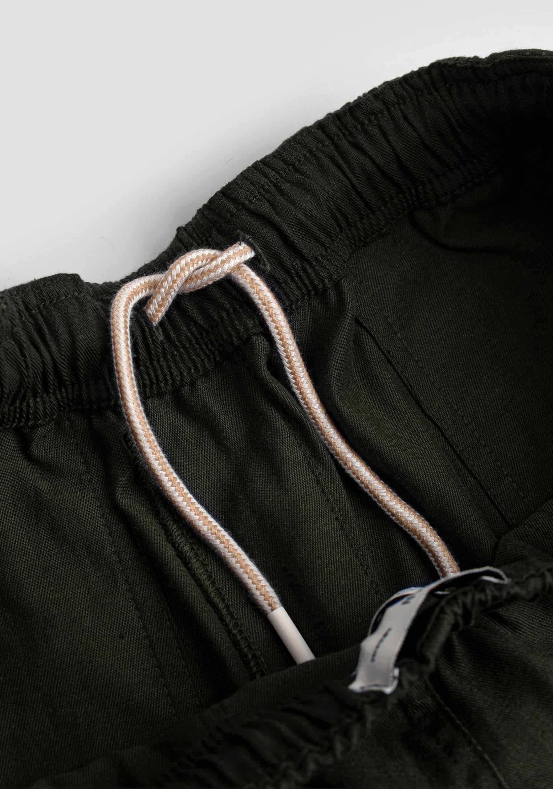 Pantalon H Hopkins Jogger Lino Verde Osc - miniatura 3