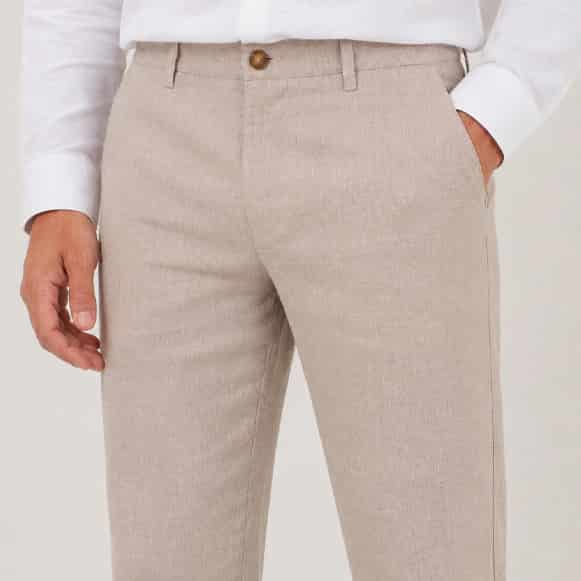 PANTALON 100% LINO HOMBRE - miniatura 3