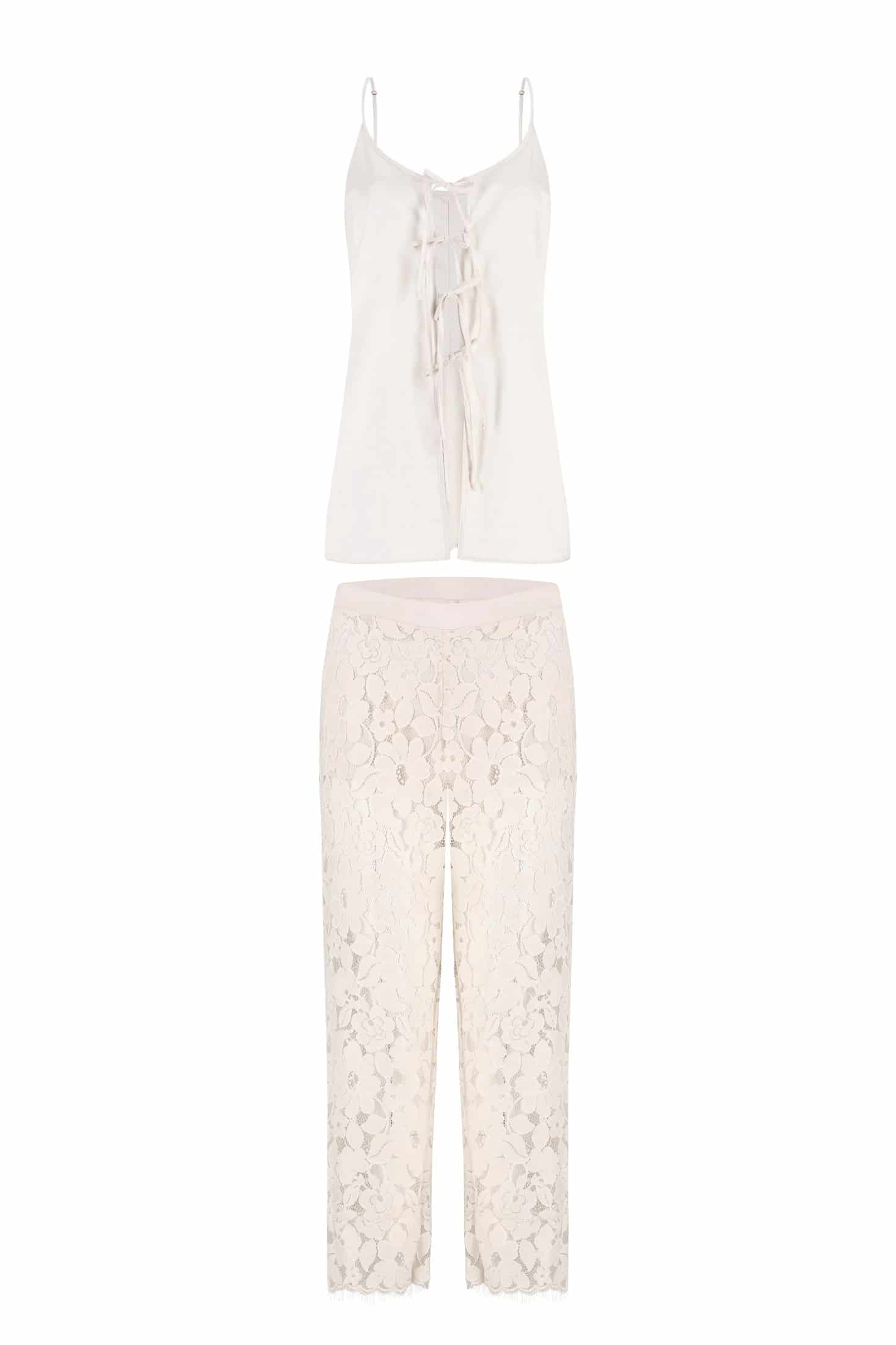 PIJAMA PANTALON ELLIPSE AURA CRUDO - miniatura 4